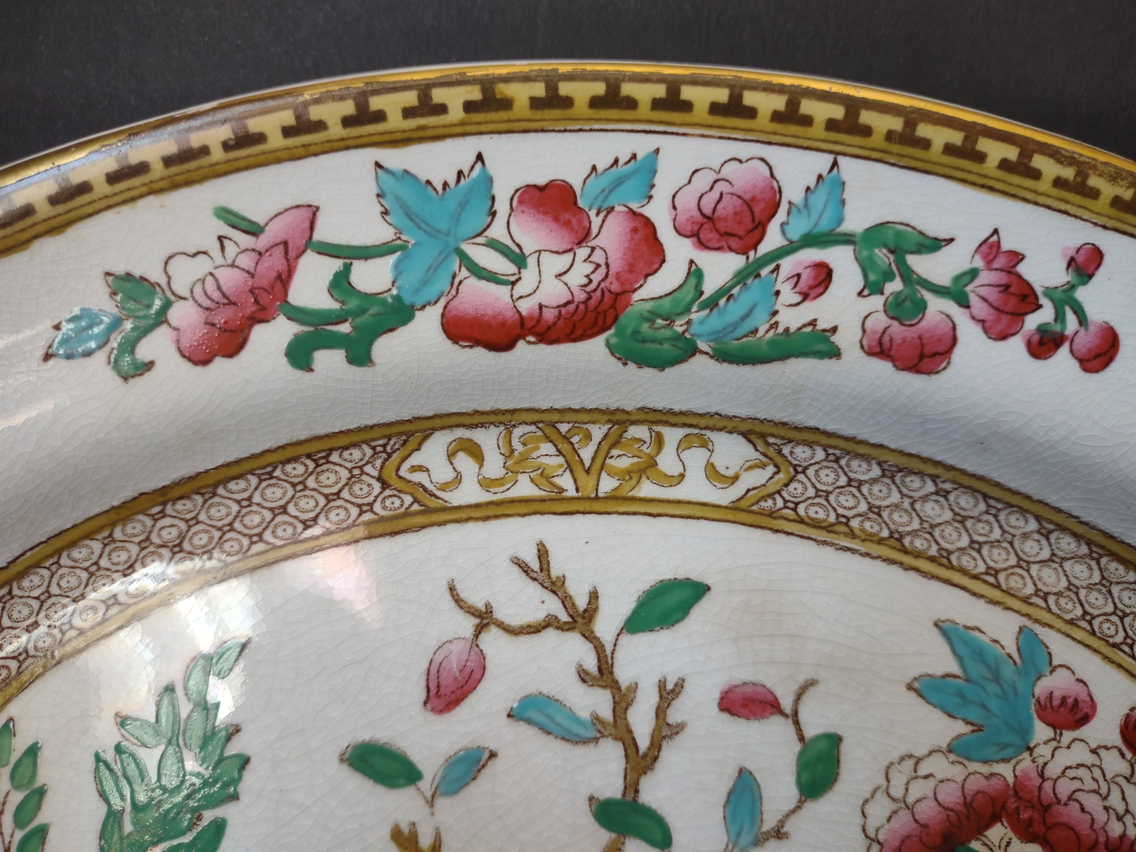 Vintage Sultan Ware Soho Pottery Oval Platter Indian Tree Pattern [5884]