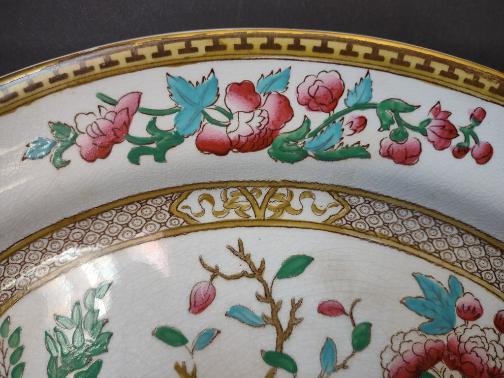 Vintage Sultan Ware Soho Pottery Oval Platter Indian Tree Pattern [5884]