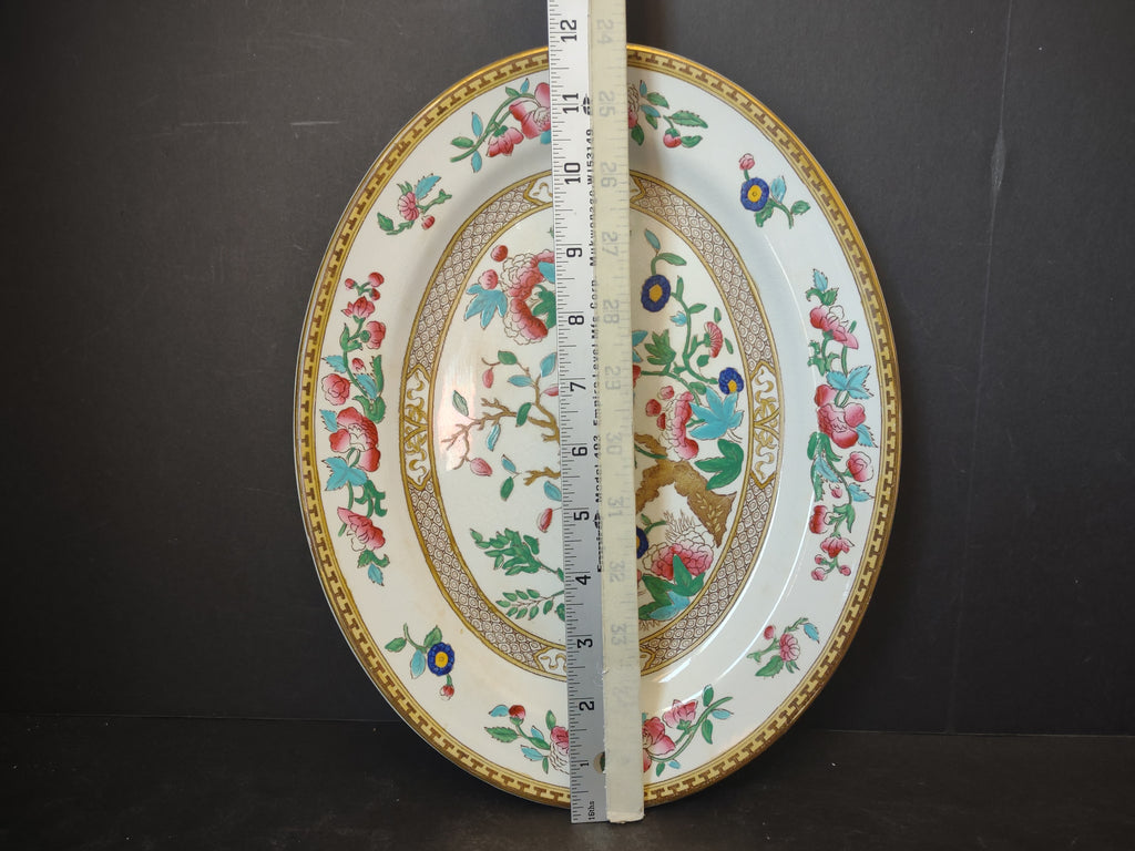 Vintage Sultan Ware Soho Pottery Oval Platter Indian Tree Pattern [5884]