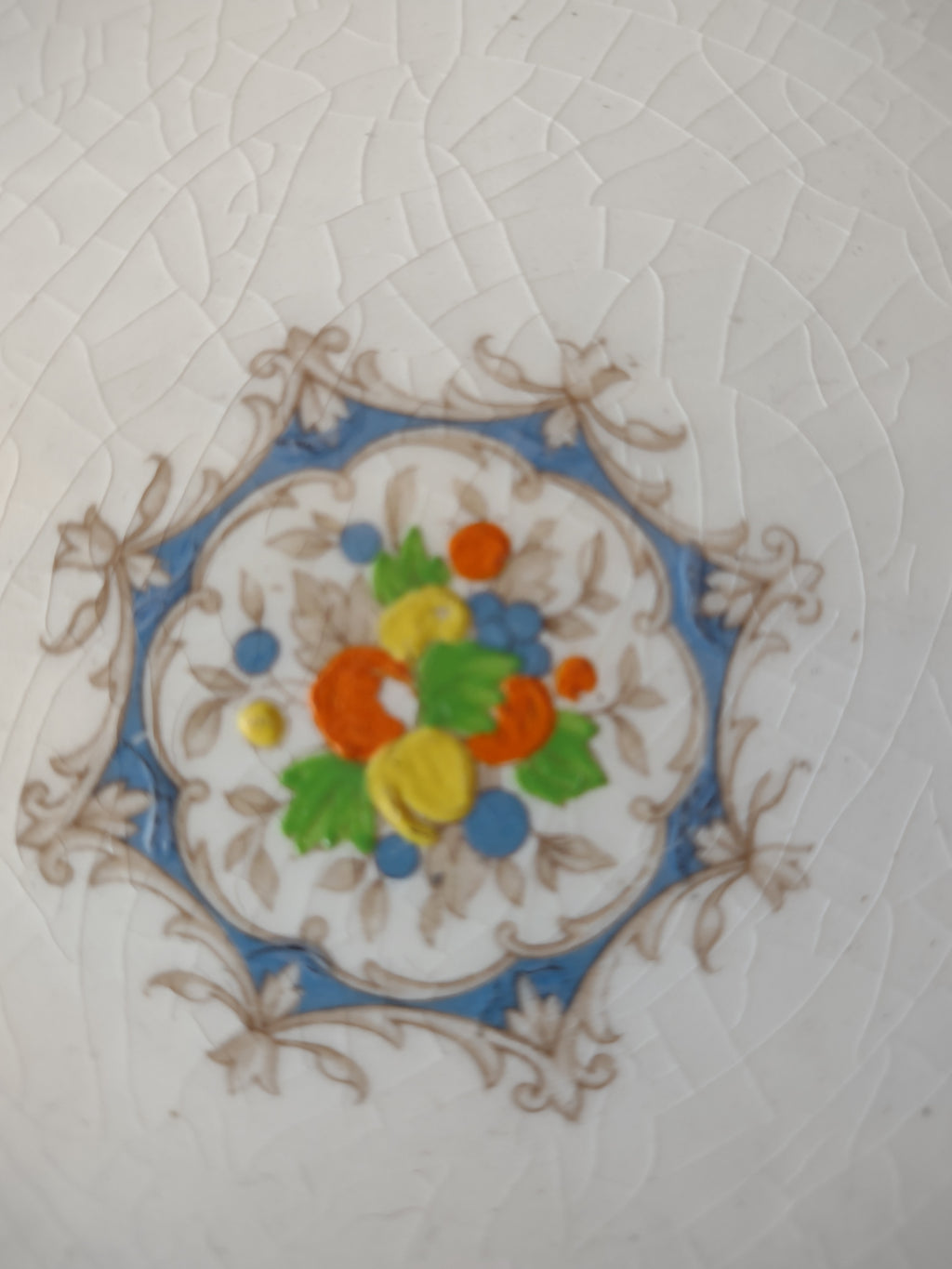 Vintage Myott Staffordshire England Medici Square Plate [5882]