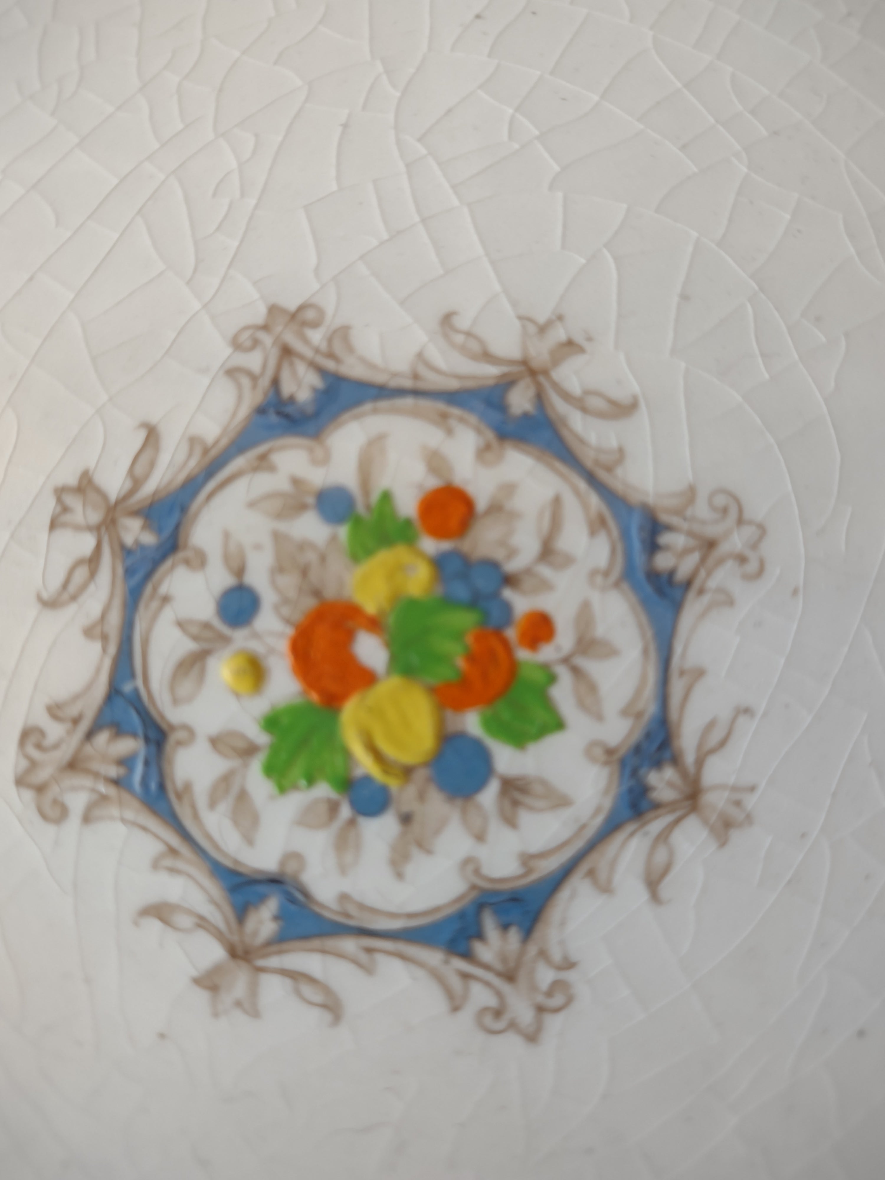 Vintage Myott Staffordshire England Medici Square Plate [5882]