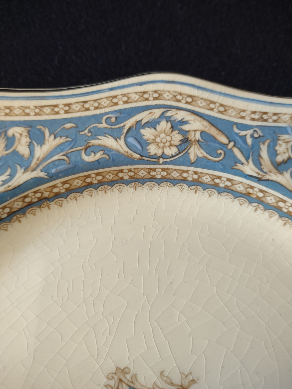 Vintage Myott Staffordshire England Medici Square Plate [5882]