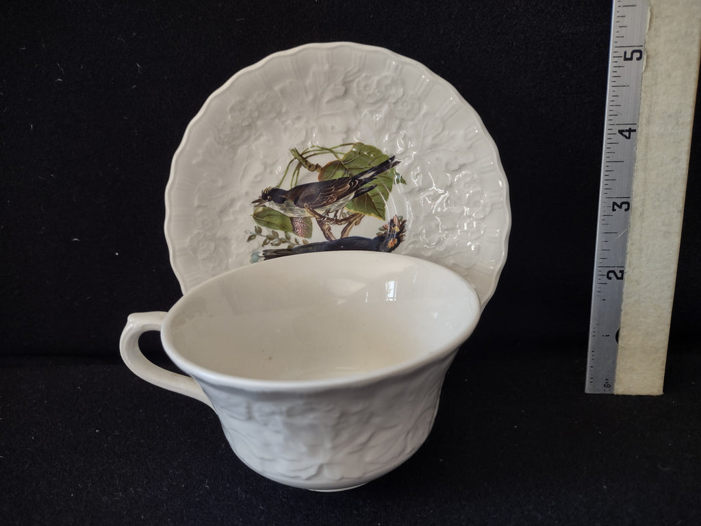 Vintage Meakin England Kingbird Teacup Saucer Cottagecore [5875]