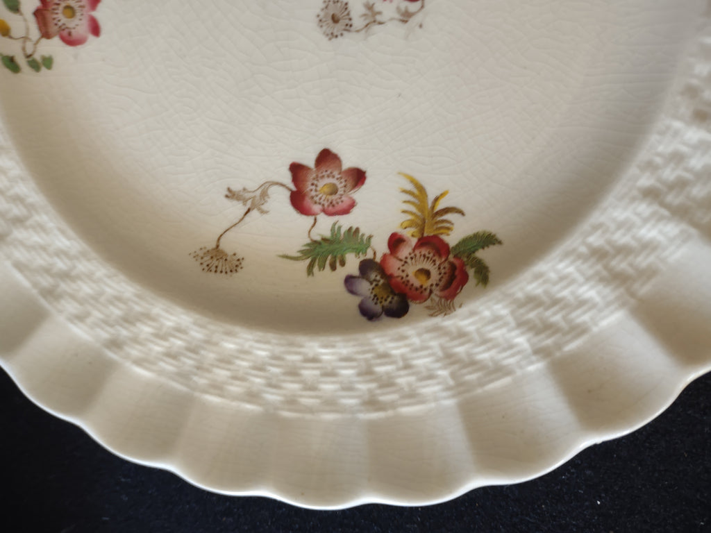 Vintage Copeland Spode Wicker Lane Salad Plates England Cottagecore [5886]