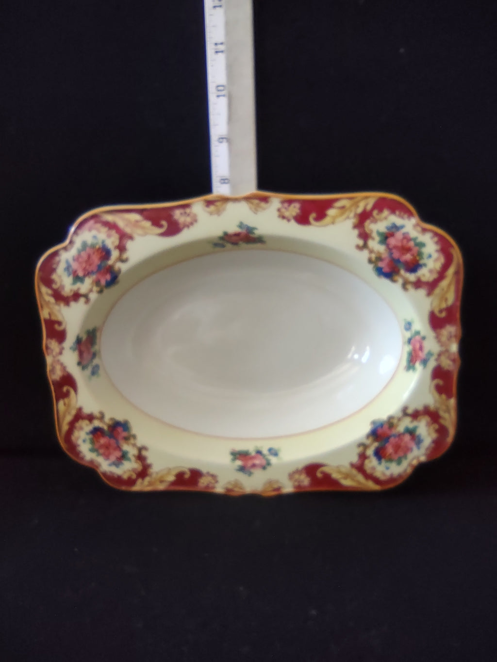 Vintage Crown Ducal Ware Oval Serving Bowl England Cottagecore [5891]