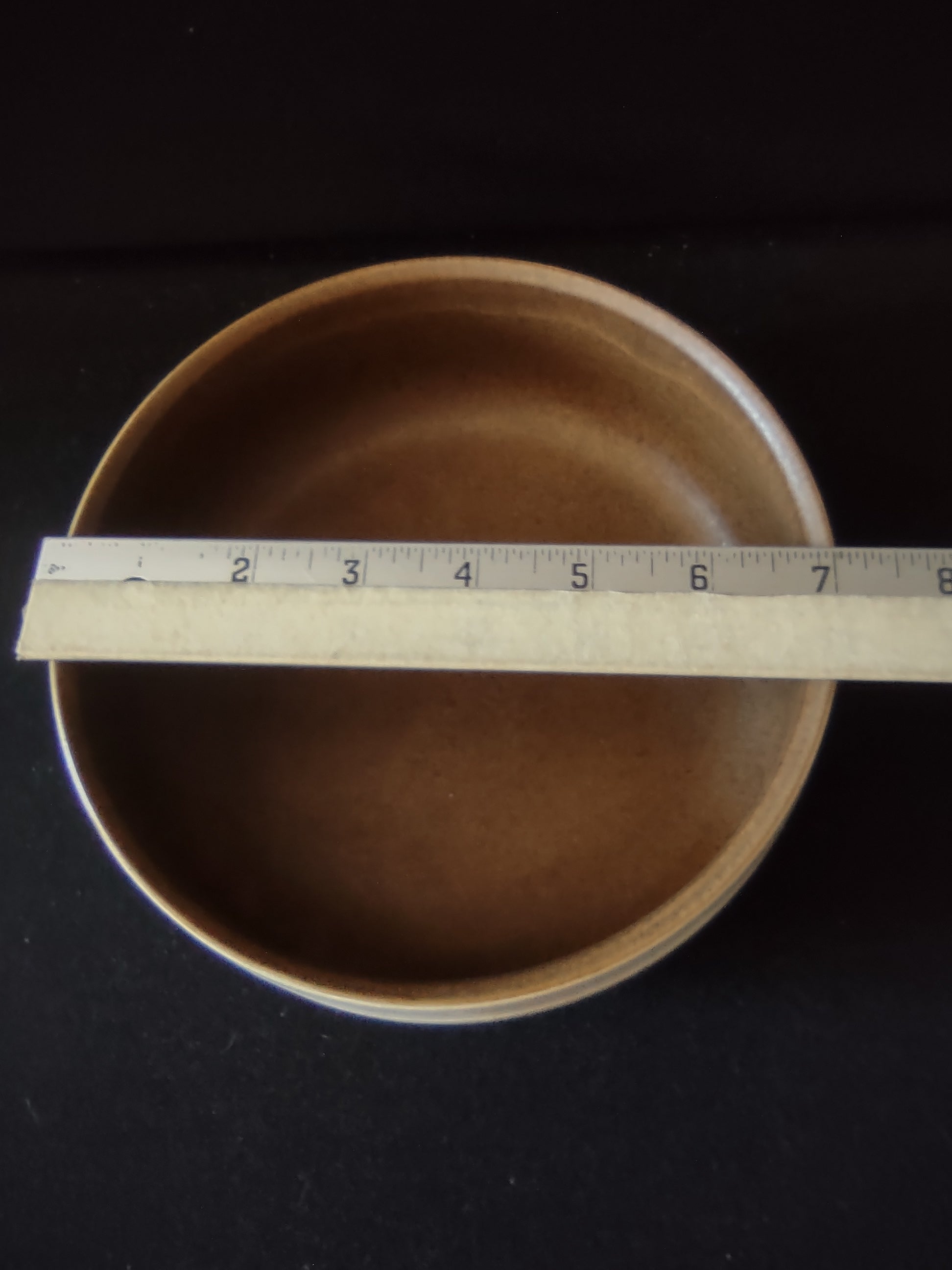 Vintage Denby Stoneware Bowl Brown Glaze Earthtone Cottagecore England [5892]
