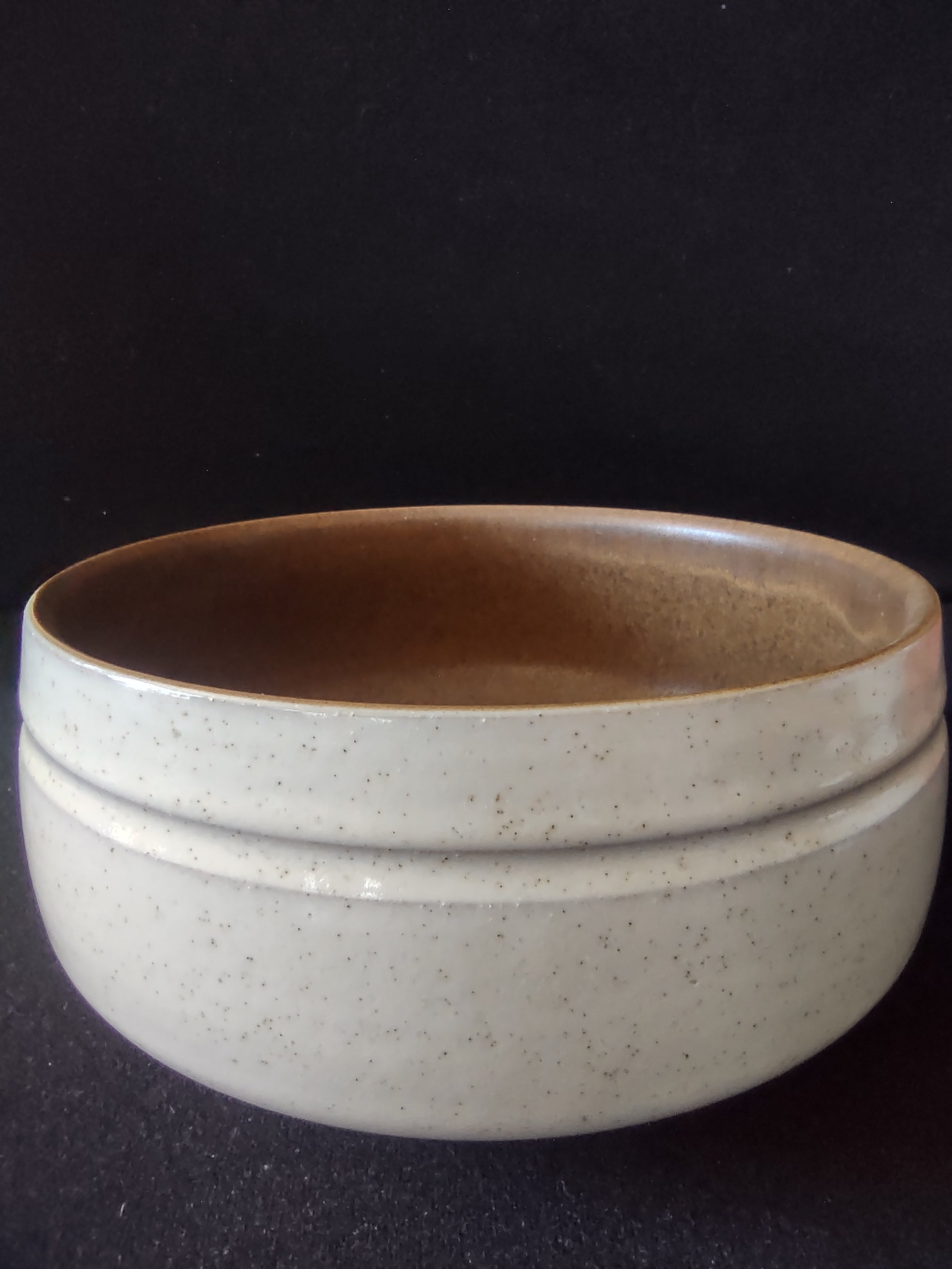 Vintage Denby Stoneware Bowl Brown Glaze Earthtone Cottagecore England [5892]