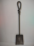 Vintage Wrought Iron Fireplace Ash Shovel Loop Knot Handle 24 In [6253]