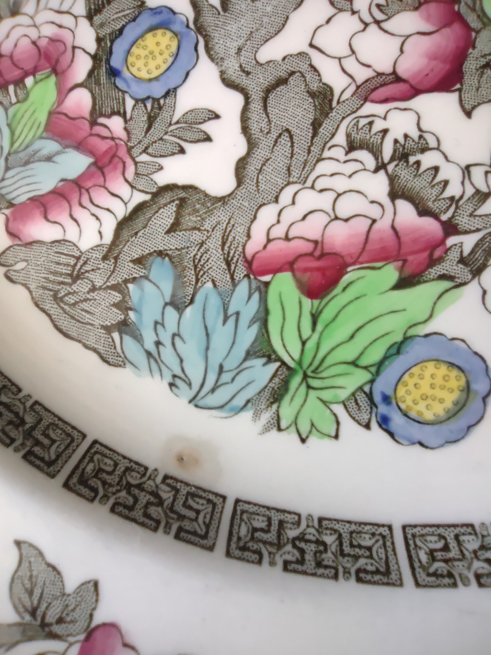 Vintage Johnson Brothers Indian Tree Dinner Plate England Cottagecore [5893]