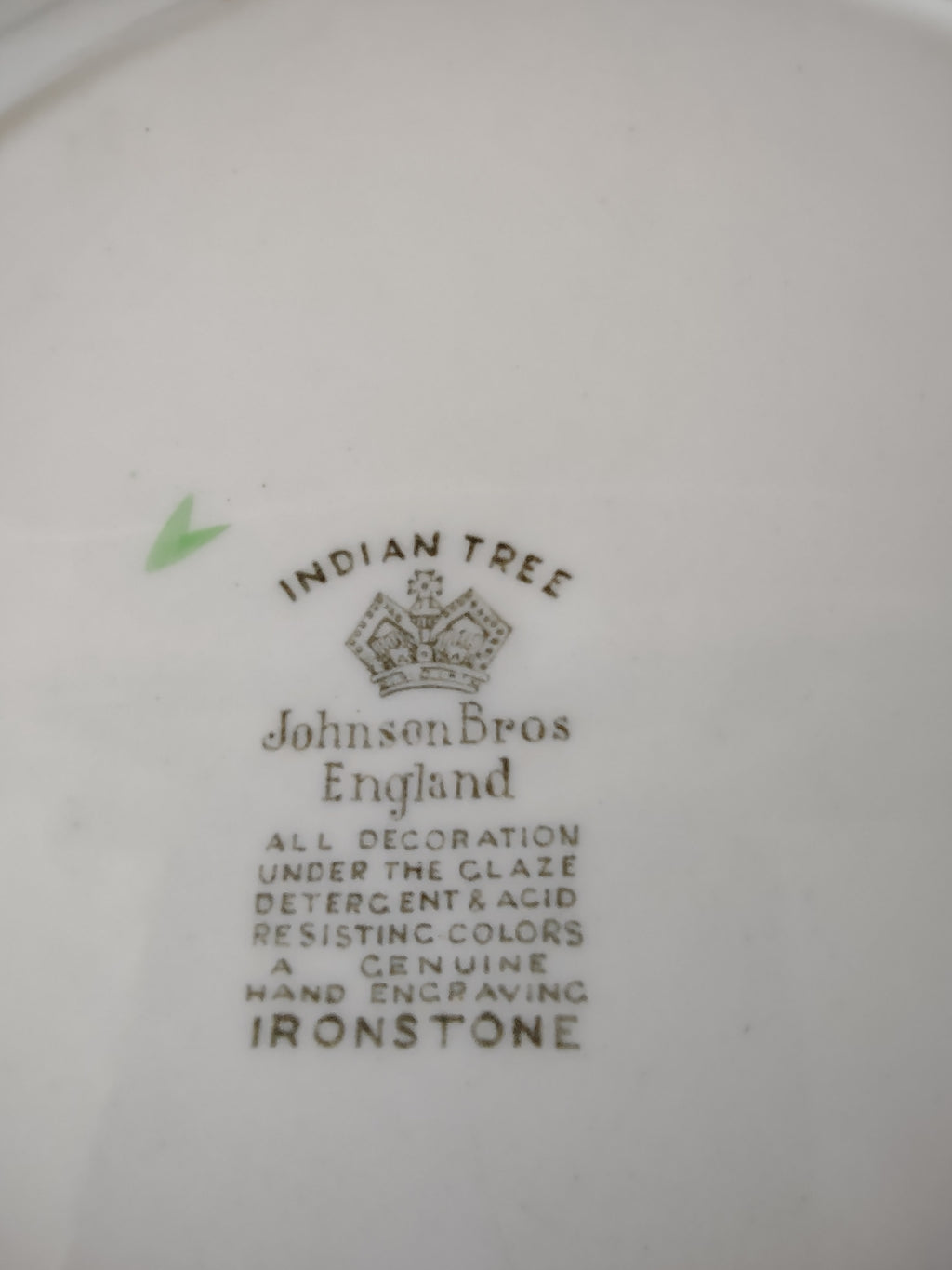 Vintage Johnson Brothers Indian Tree Dinner Plate England Cottagecore [5893]