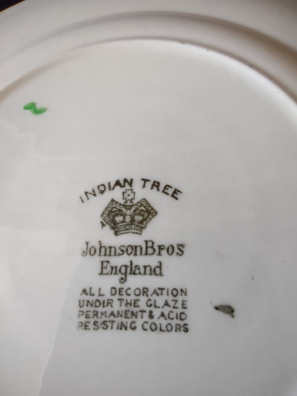 Vintage Johnson Bros Indian Tree Dessert Plate England Cottagecore [5894]