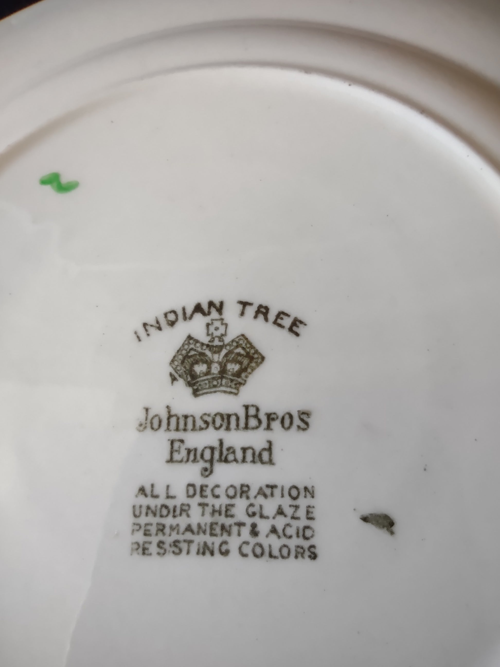 Vintage Johnson Bros Indian Tree Dessert Plate England Cottagecore [5894]