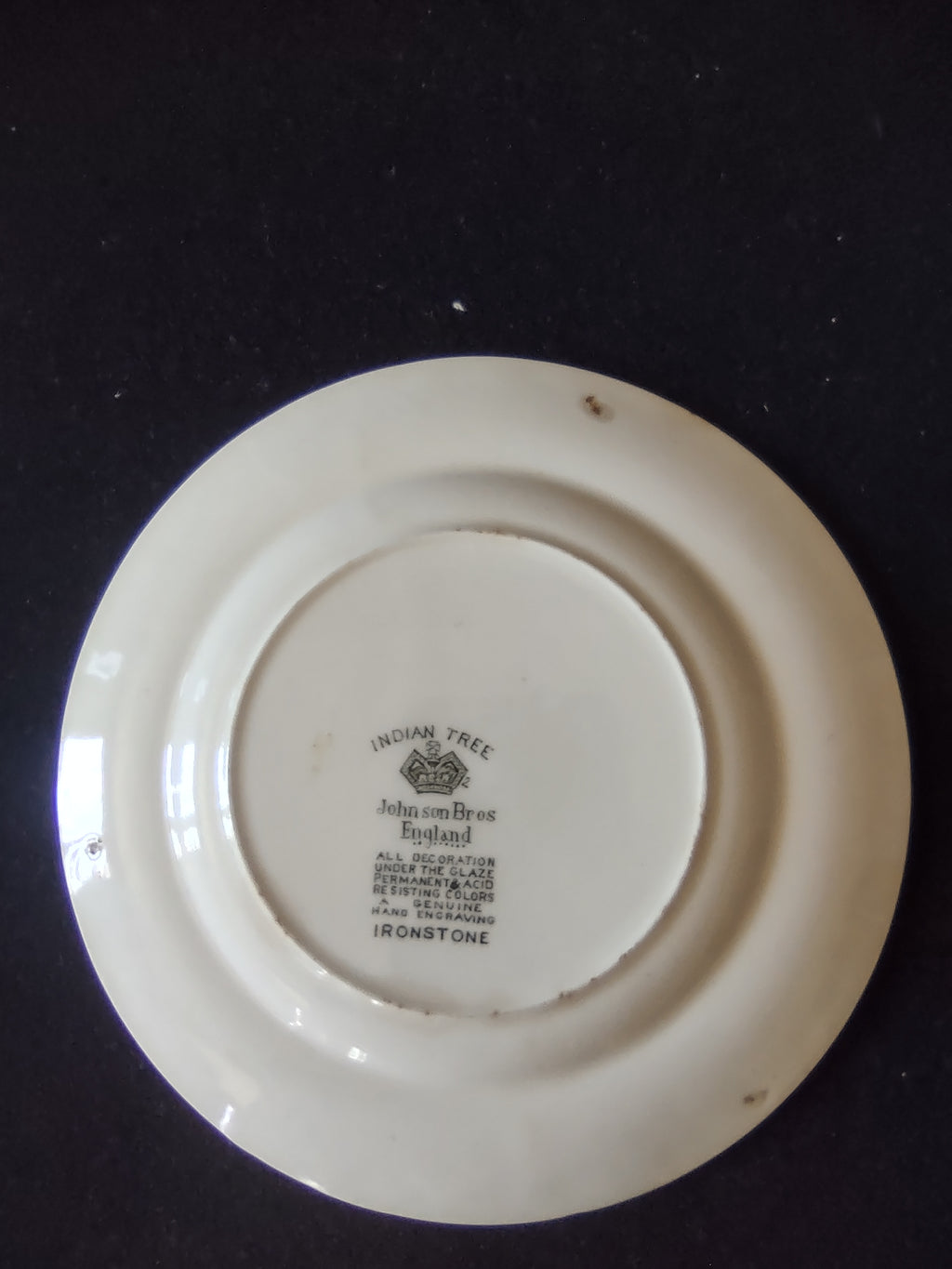 Vintage Johnson Bros Indian Tree Bread Butter Plate Ironstone England [5895]