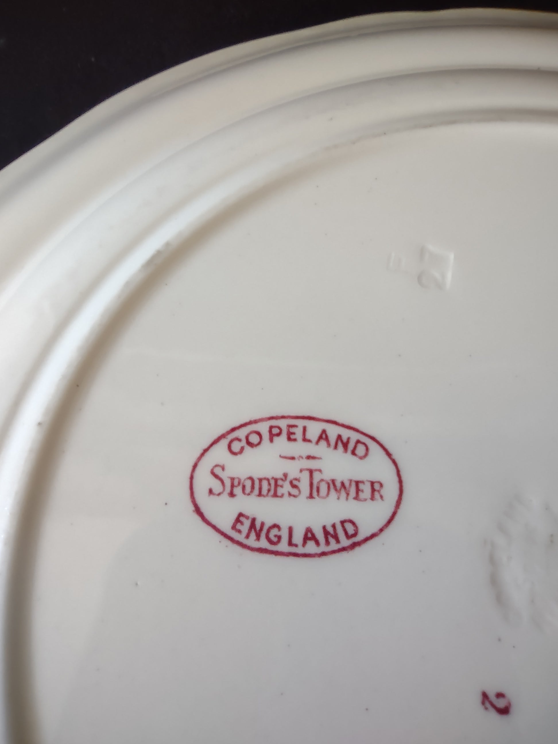 Vintage Copeland Spode's Tower Dinner Plate Ironstone England Cottagecore [5902]