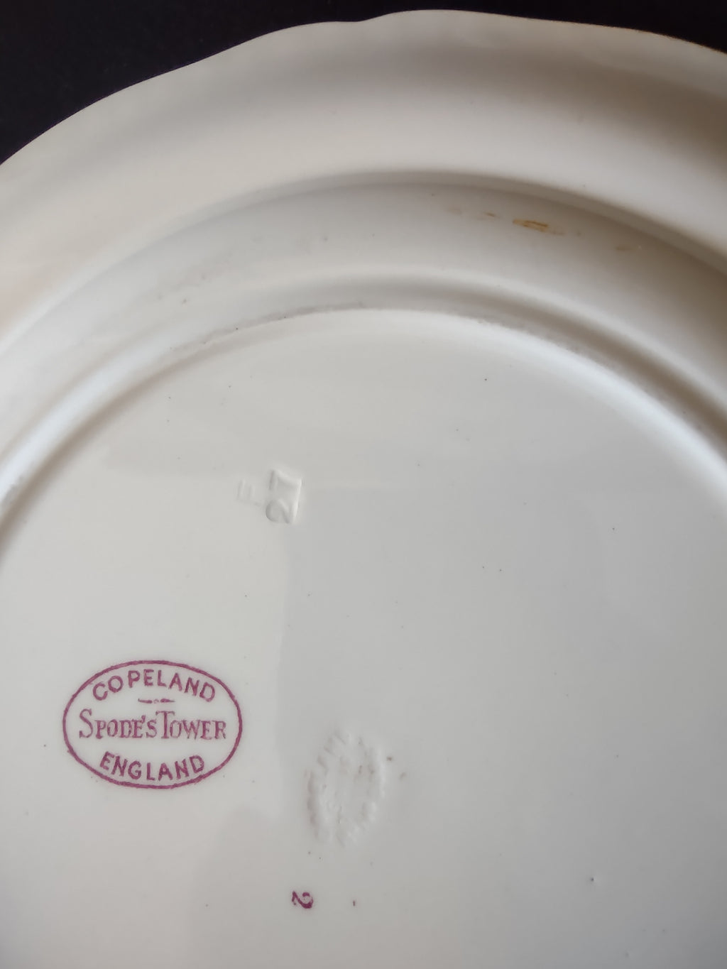 Vintage Copeland Spode's Tower Dinner Plate Ironstone England Cottagecore [5902]