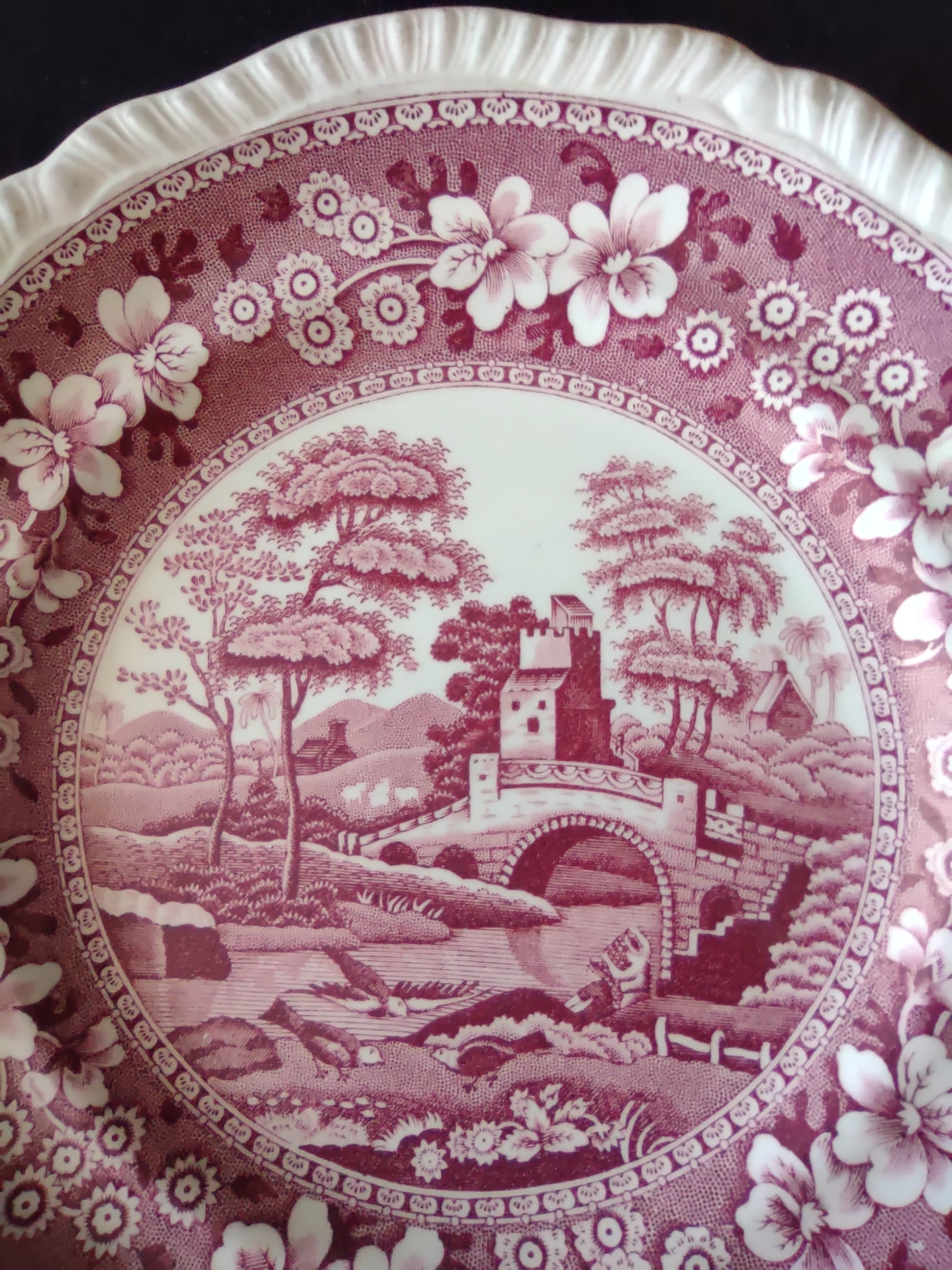 Vintage Copeland Spode's Tower Salad Plate Ironstone England Cottagecore [5903]