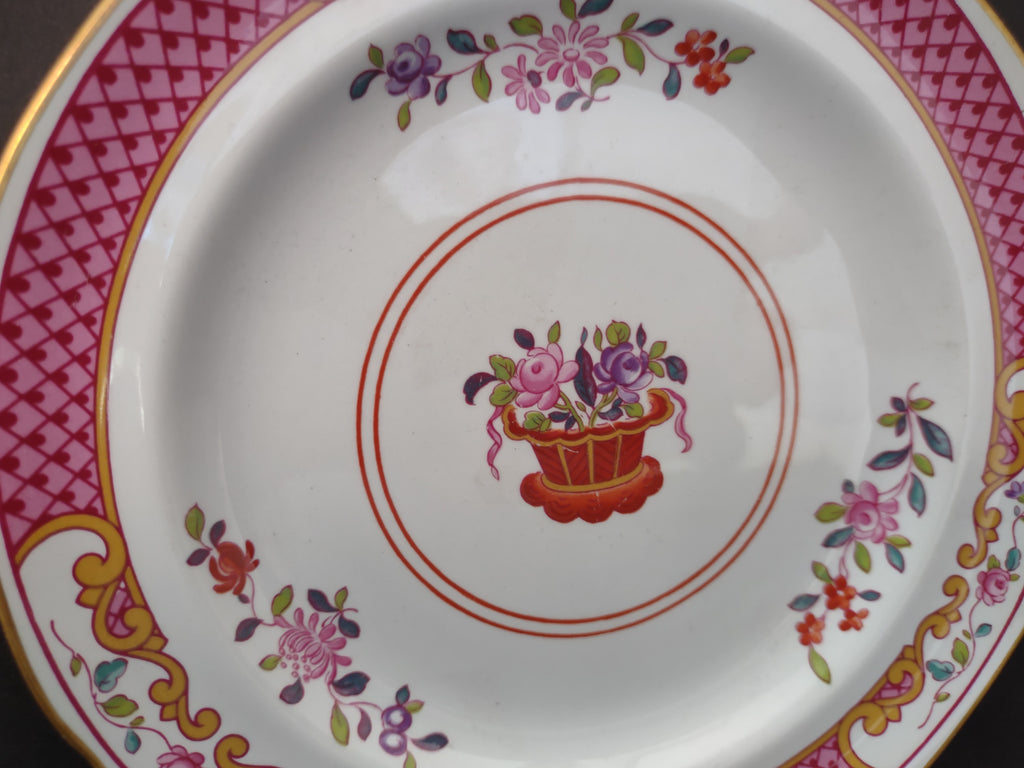 Vintage Spode Lord Calvert Small Plate Pink Floral Cottagecore Fine Stone [5906]