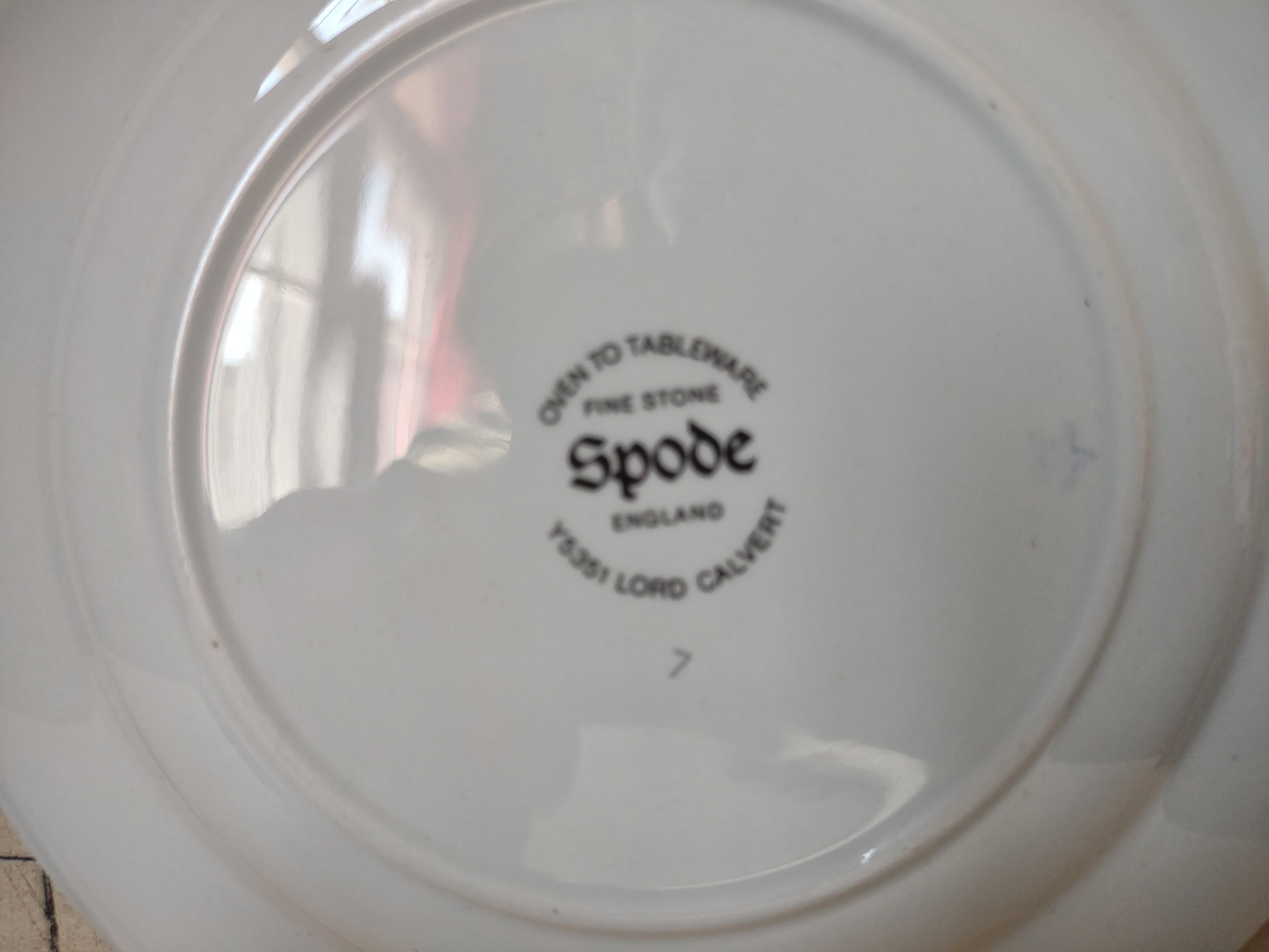 Vintage Spode Lord Calvert Small Plate Pink Floral Cottagecore Fine Stone [5906]