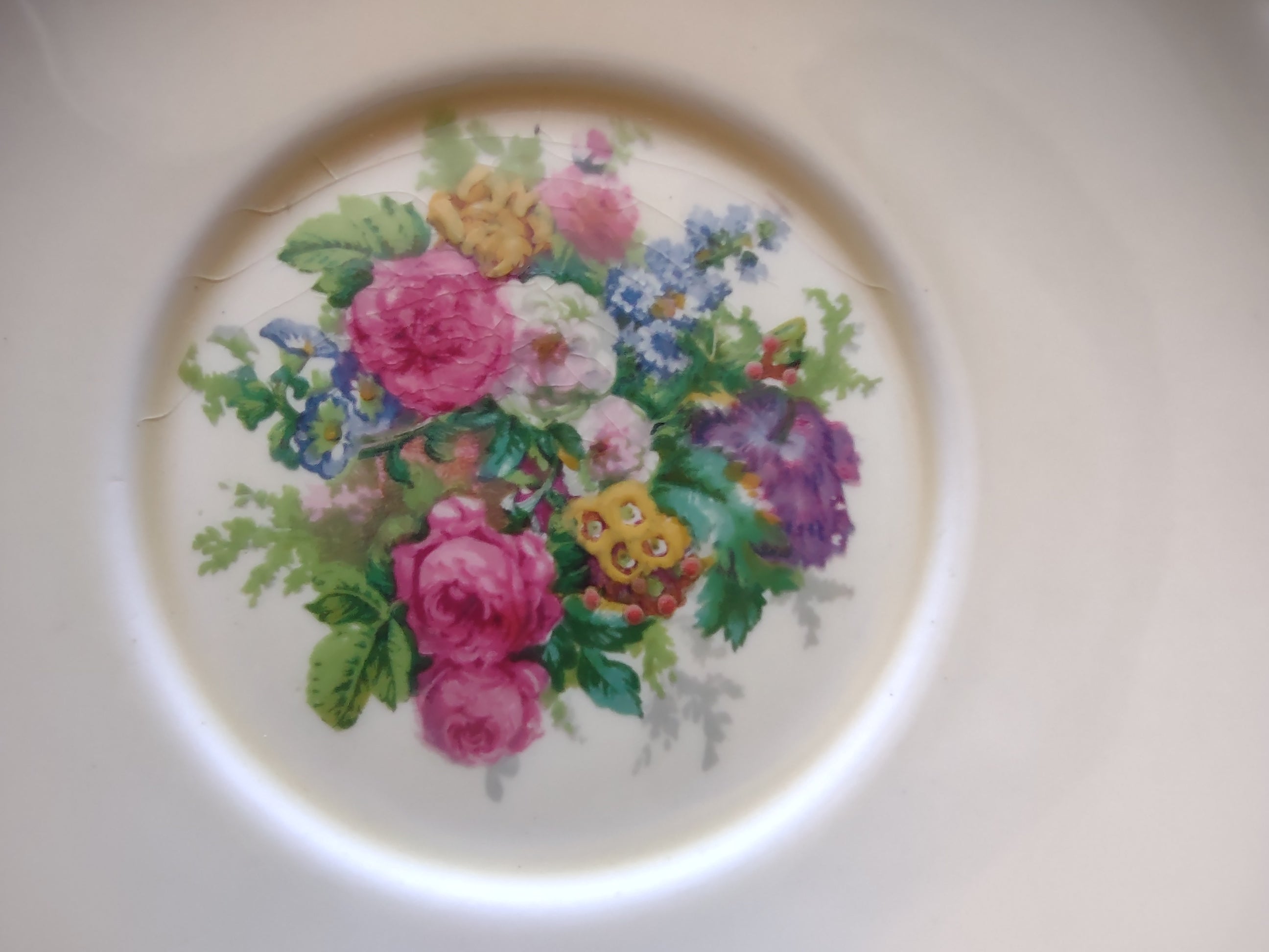 Vintage Crown Ducal Gainsborough Soup Bowl Saucer England Cottagecore [5907]