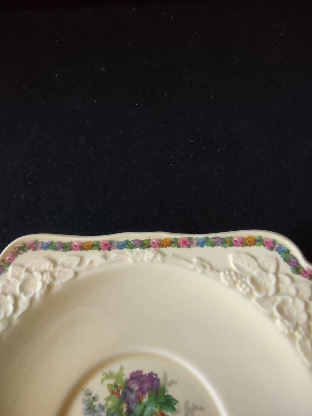 Vintage Crown Ducal Gainsborough Soup Bowl Saucer England Cottagecore [5907]