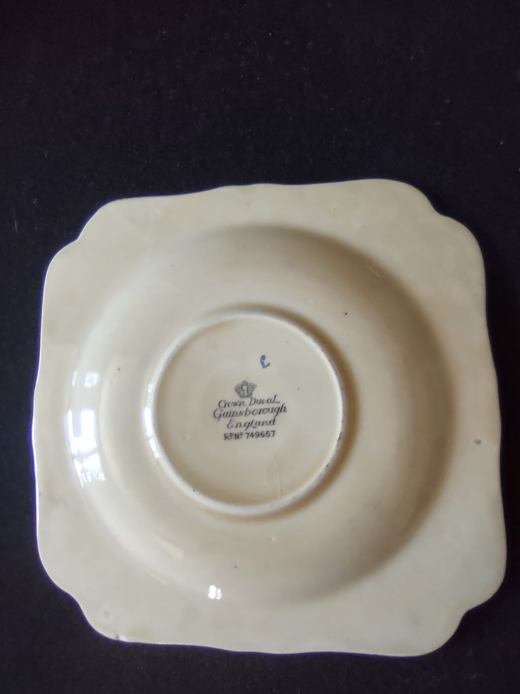 Vintage Crown Ducal Gainsborough Soup Bowl Saucer England Cottagecore [5907]