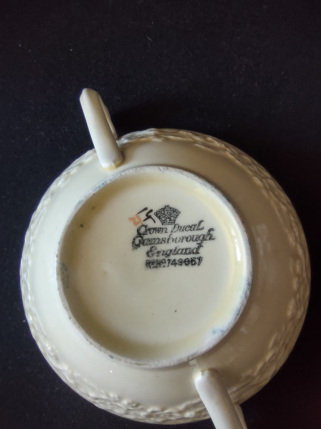 Vintage Crown Ducal Gainsborough Soup Bowl Saucer England Cottagecore [5907]