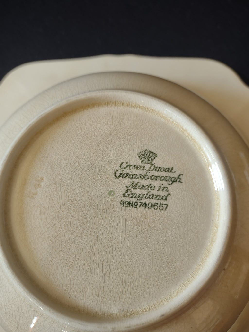 Vintage Crown Ducal Square Serving Bowl Ironstone England Cottagecore [5910]