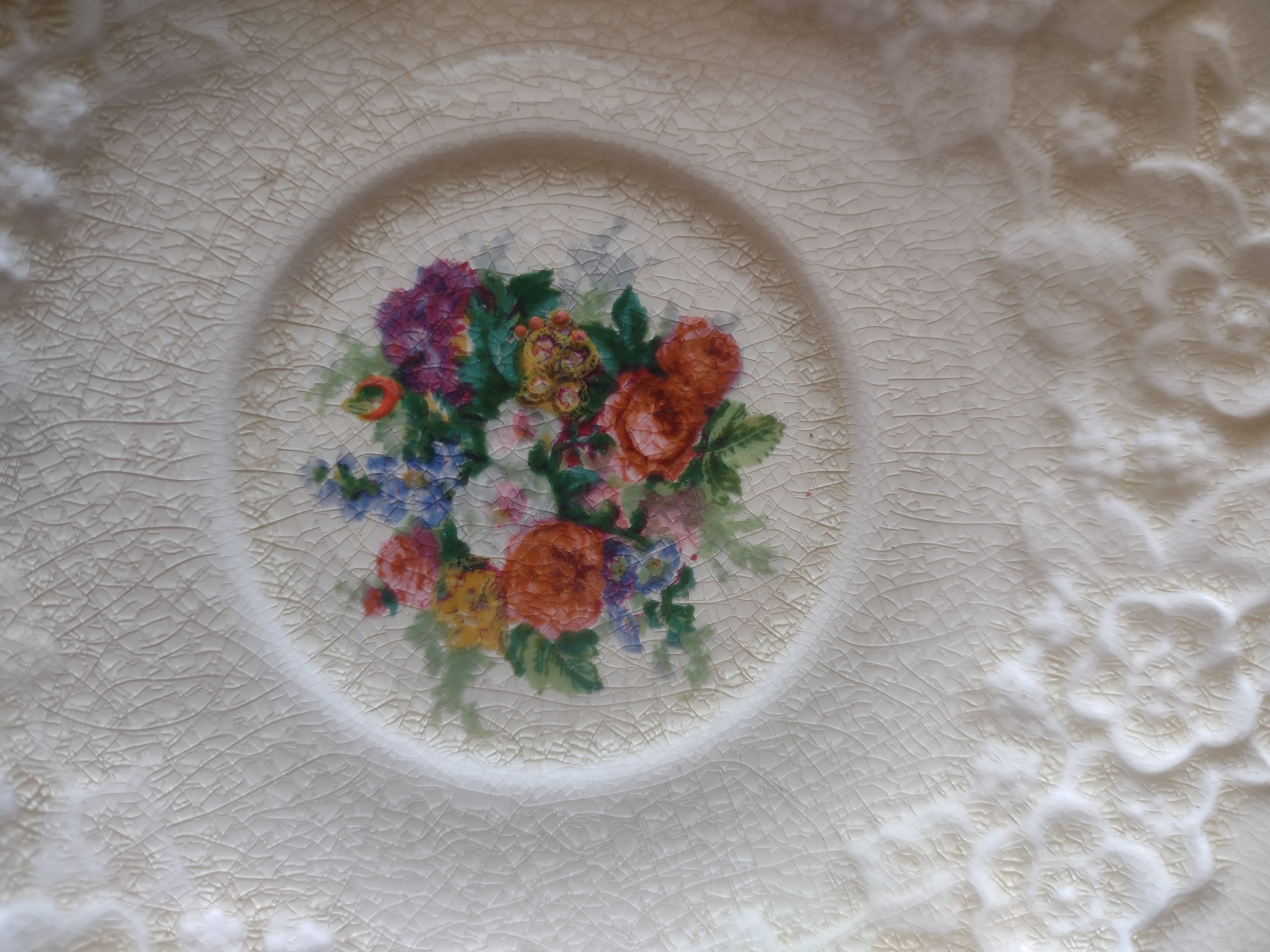 Vintage Crown Ducal Cup Saucer Set of 2 Ironstone England Cottagecore [5913]