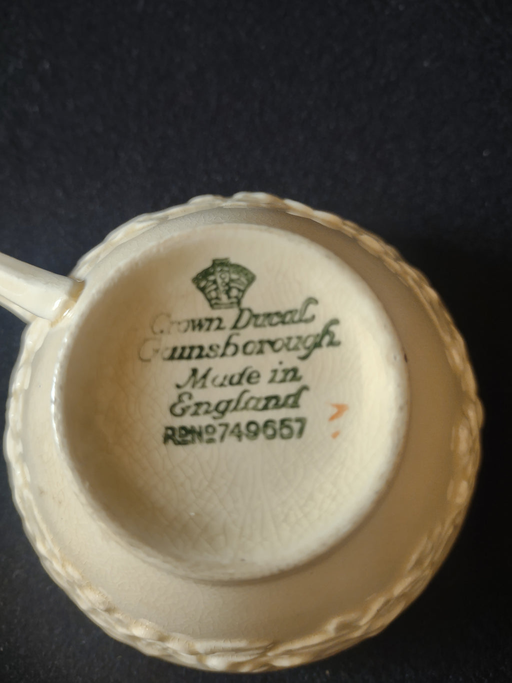 Vintage Crown Ducal Cup Saucer Set of 2 Ironstone England Cottagecore [5913]