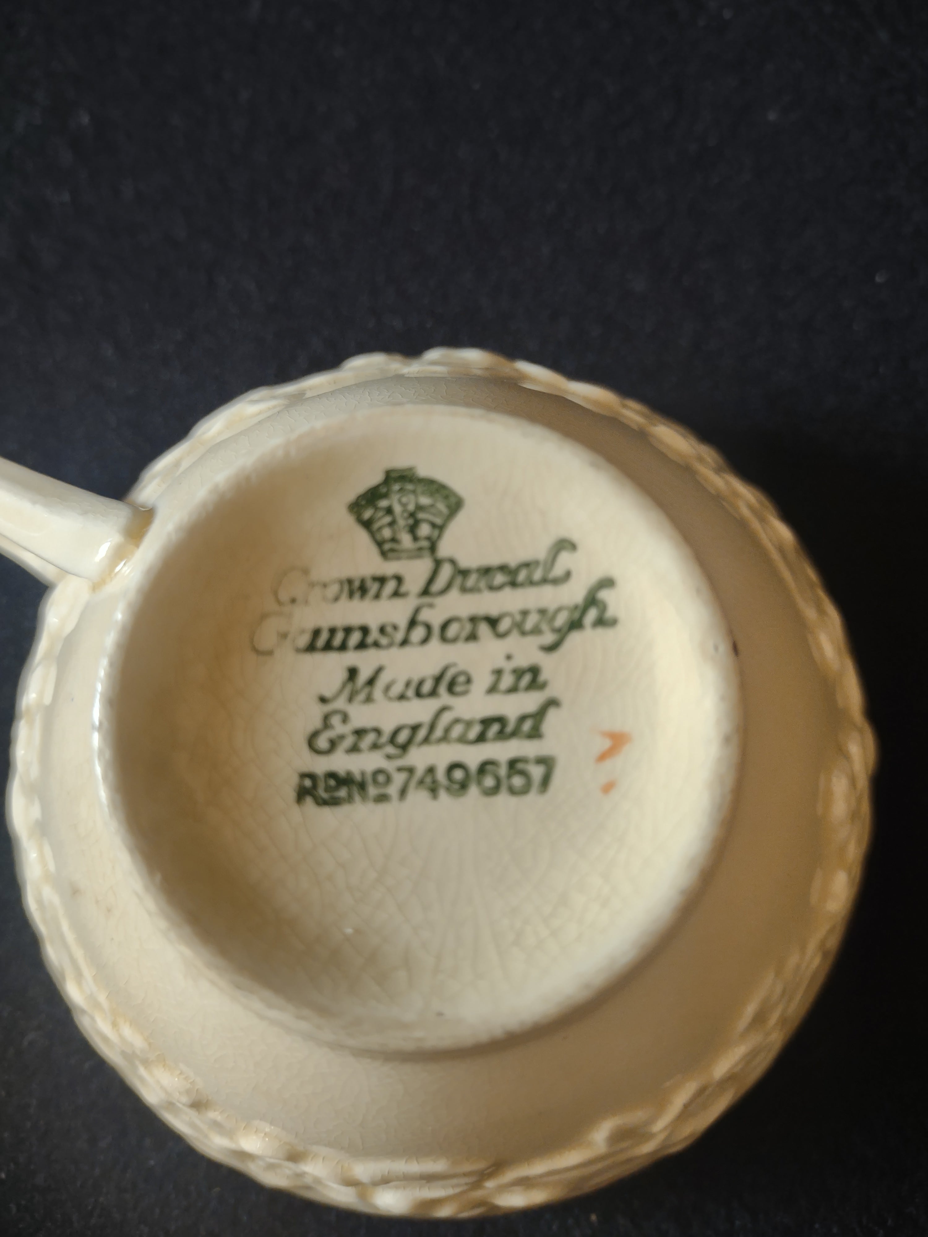 Vintage Crown Ducal Cup Saucer Set of 2 Ironstone England Cottagecore [5913]