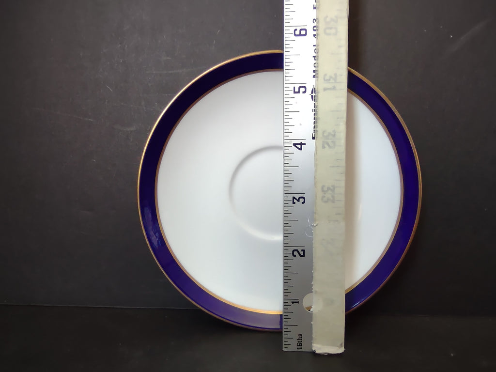 Vintage Spode Consul Cobalt Fine Bone China Saucer England Cottagecore [5915]