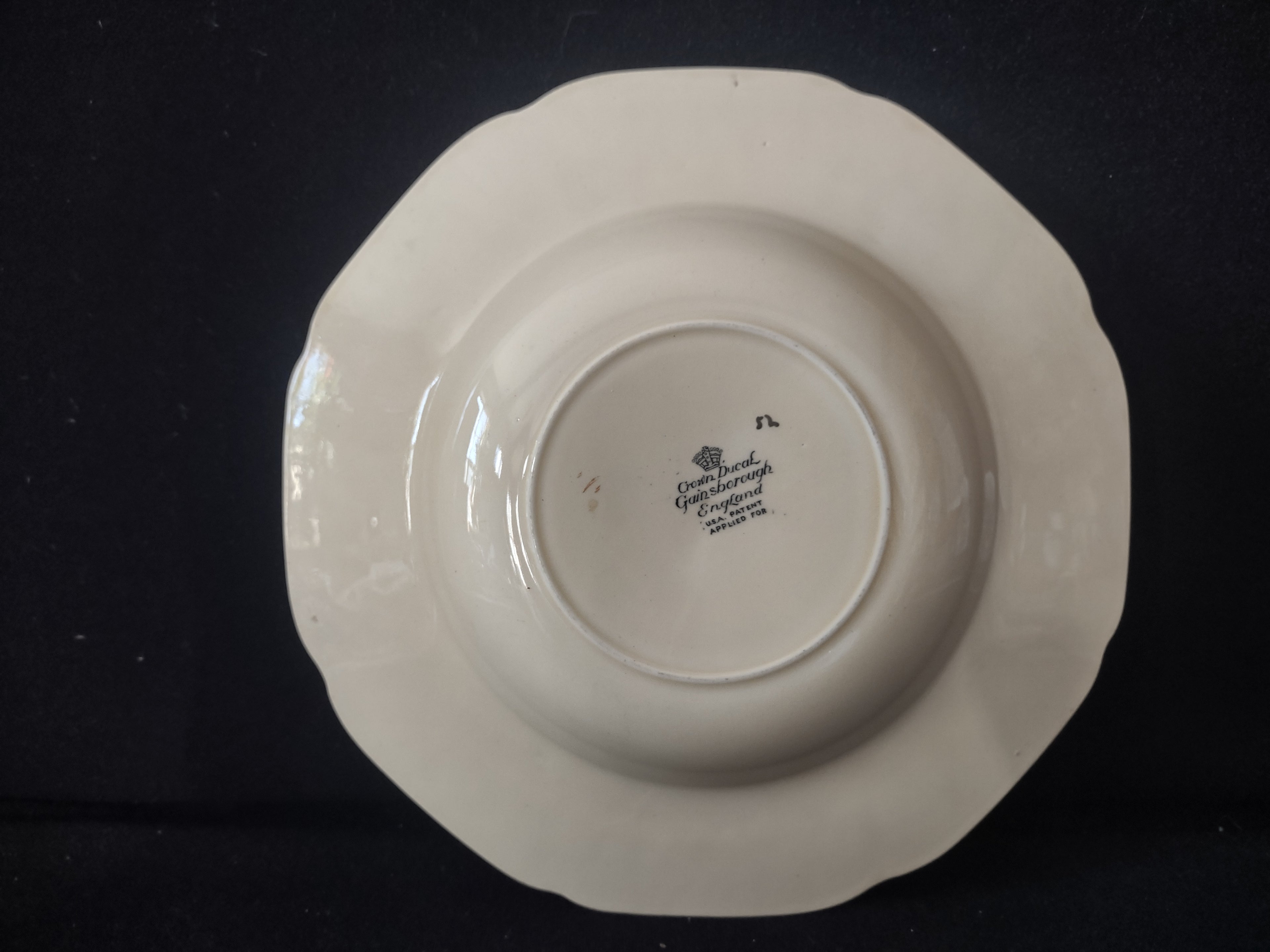 Vintage Crown Ducal Gainsborough England Floral Cottagecore Soup Bowl [5917]