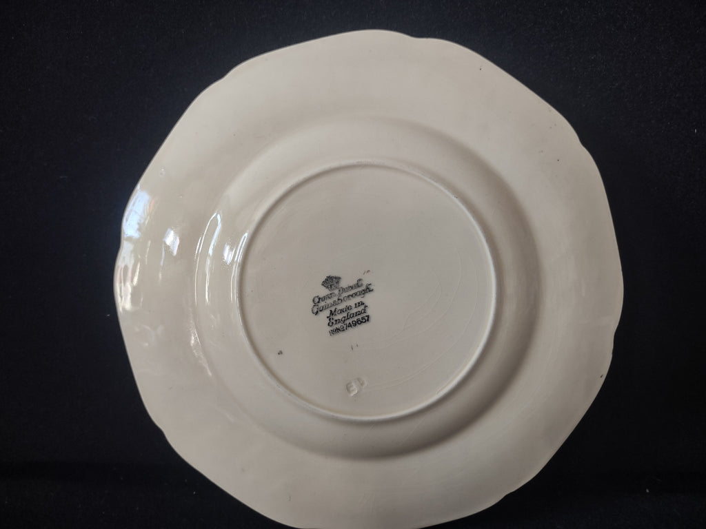 Vintage Crown Ducal Gainsborough Floral Embossed Plate [5918]