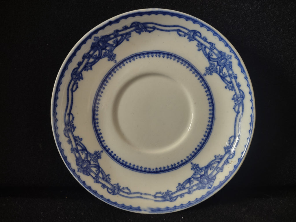 Vintage Ivanhoe Cup and Saucer Set Blue White Floral England Cottagecore [5922]