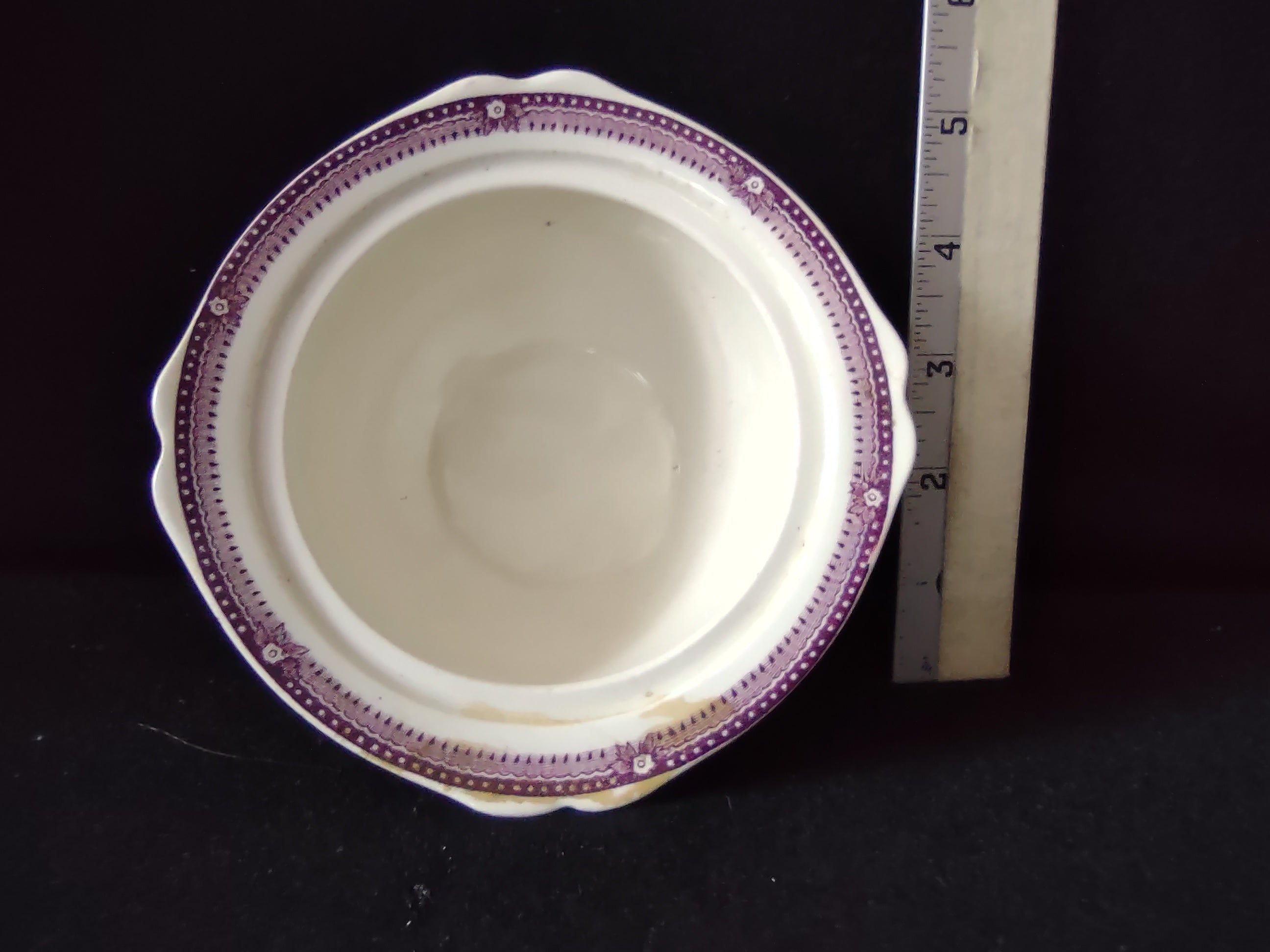 Vintage Staffordshire Tonquin Sugar Bowl Clarice Cliff REPAIRED [5925]