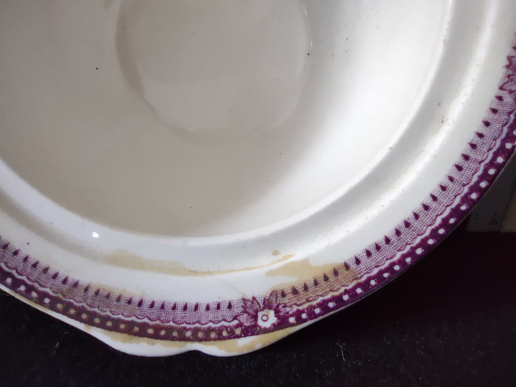Vintage Staffordshire Tonquin Sugar Bowl Clarice Cliff REPAIRED [5925]