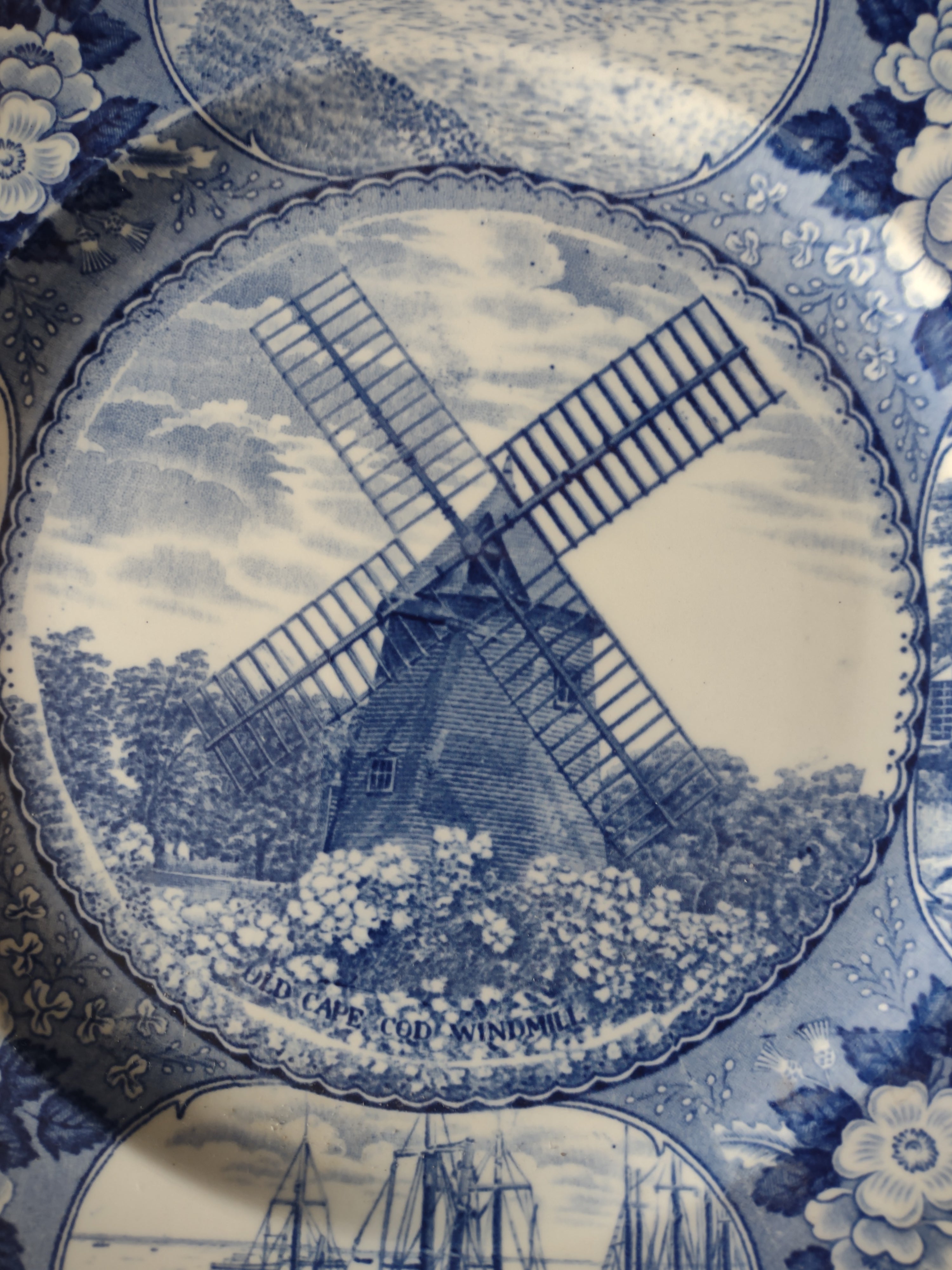 Vintage Alfred Meakin Cape Cod Blue Plate Ironstone Cottagecore England [5926]