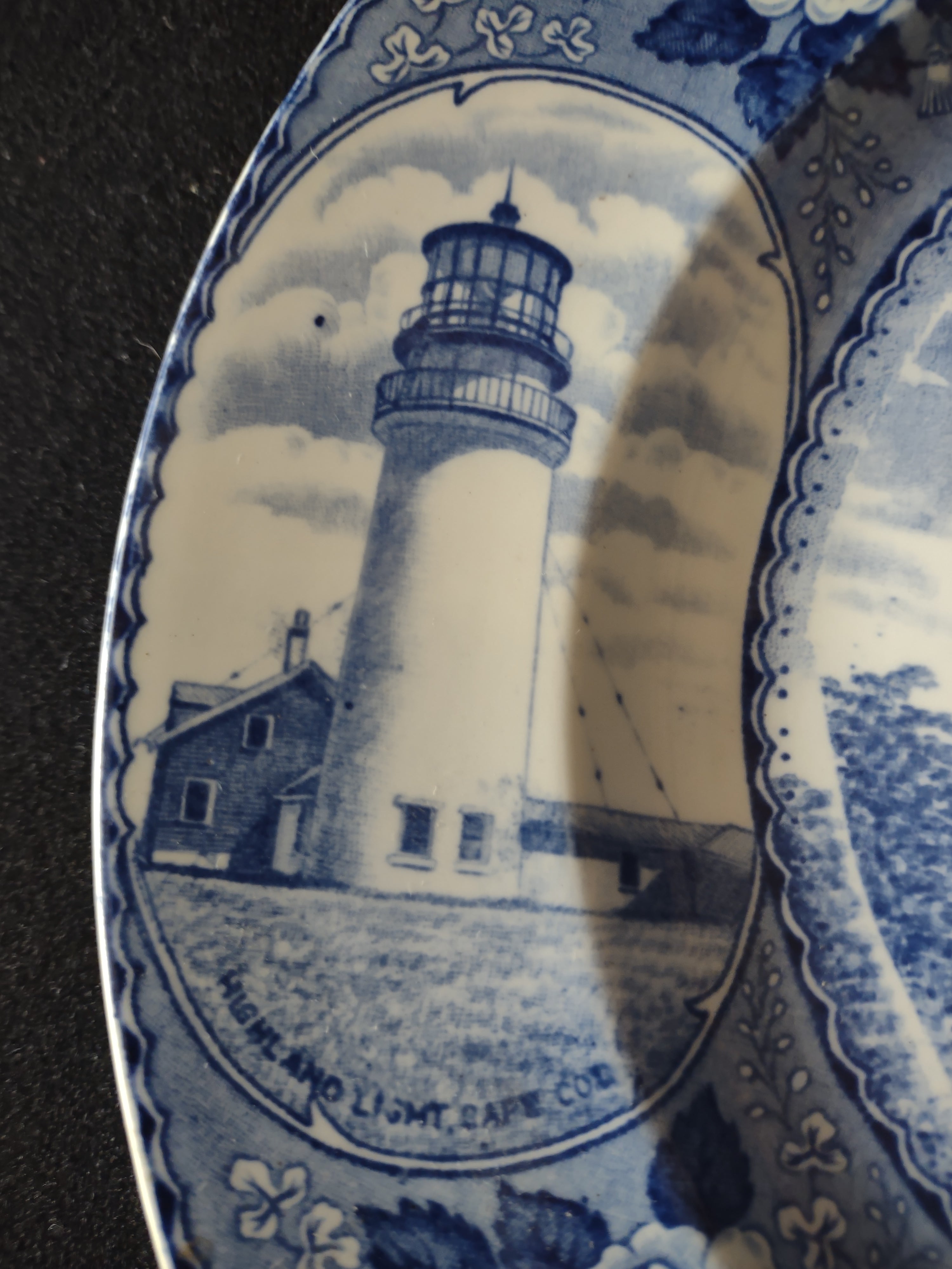 Vintage Alfred Meakin Cape Cod Blue Plate Ironstone Cottagecore England [5926]