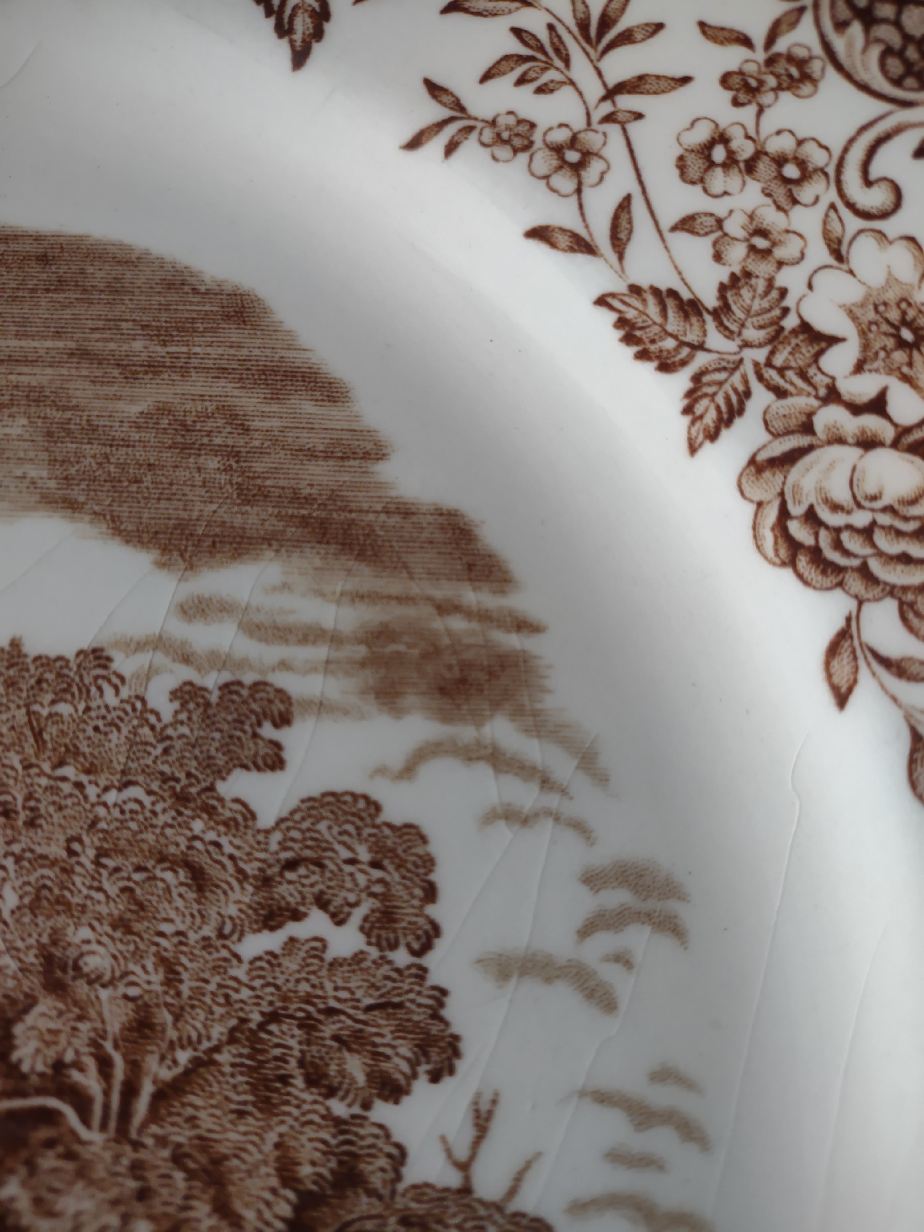 Vintage Royal Tudor Ware Olde England Brown Plate Ironstone Cottagecore [5927]