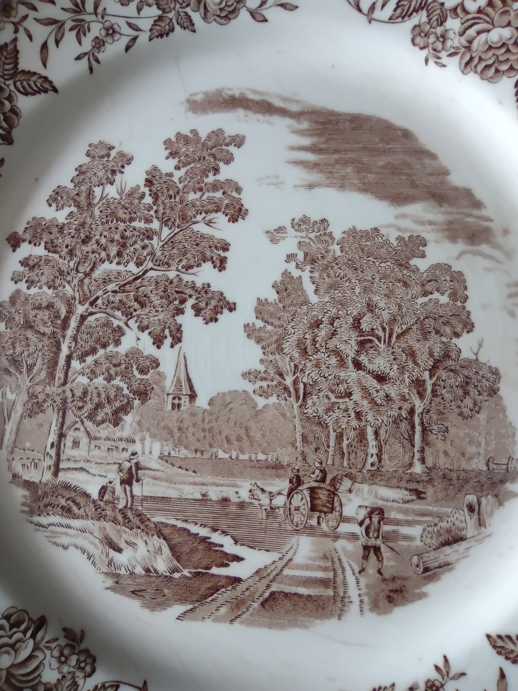 Vintage Royal Tudor Ware Olde England Plate Pair Ironstone Cottagecore [5928]