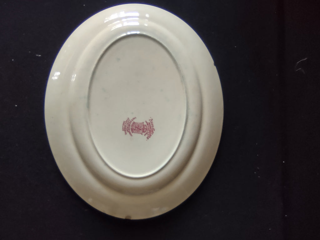Vintage Avon Cottage Pink Transferware Serving Platter Ironstone England [5930]