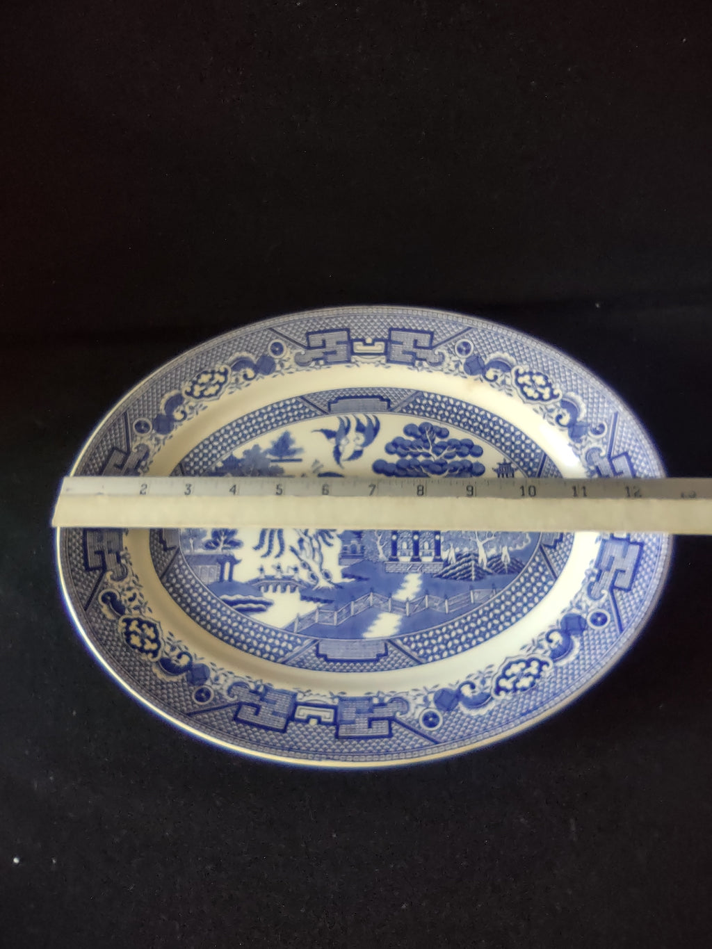 Vintage Swinnertons Old Willow Oval Platter Ironstone Cottagecore England [5931]