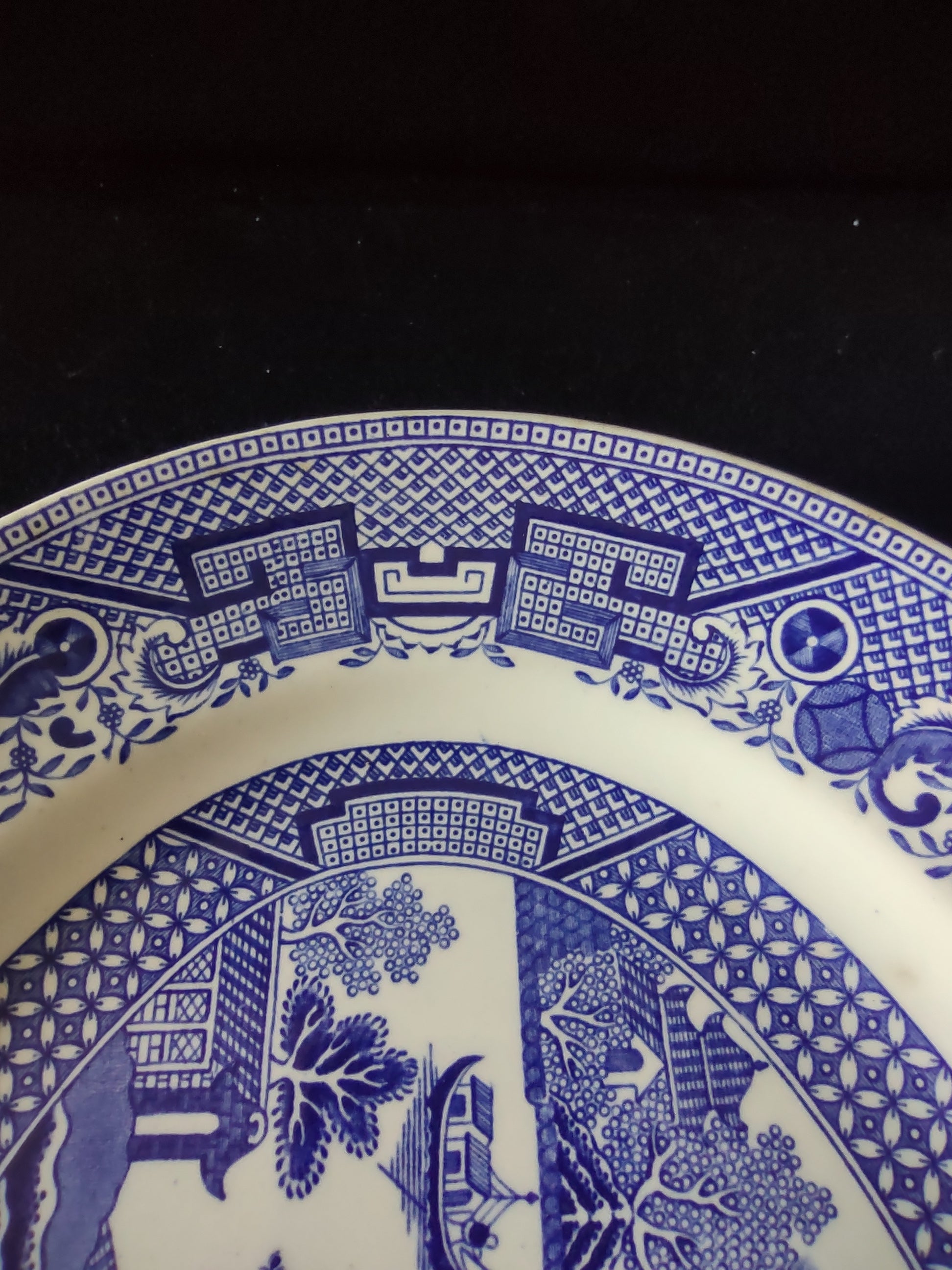 Vintage Swinnertons Old Willow Oval Platter Ironstone Cottagecore England [5931]
