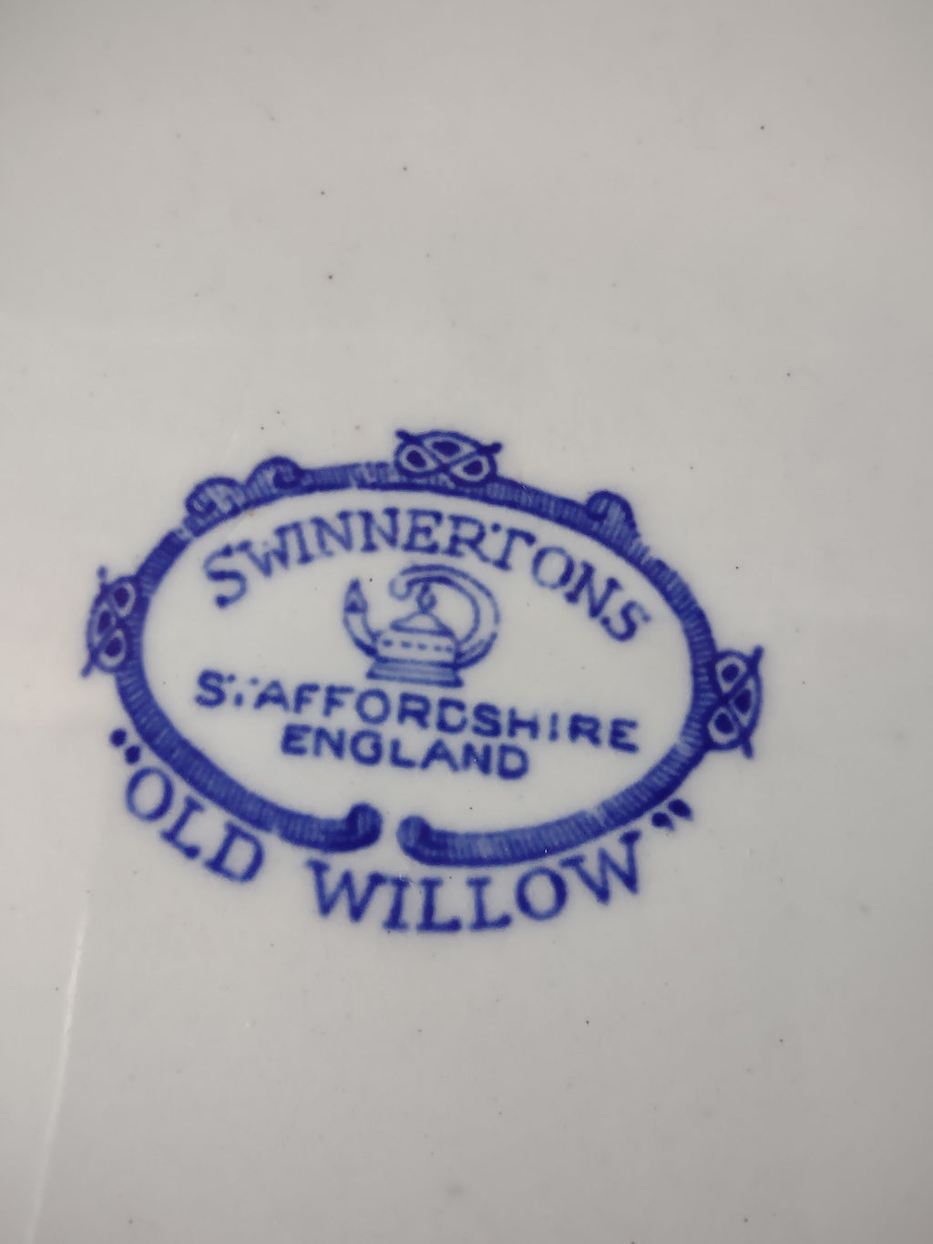 Vintage Swinnertons Old Willow Oval Platter Ironstone Cottagecore England [5931]