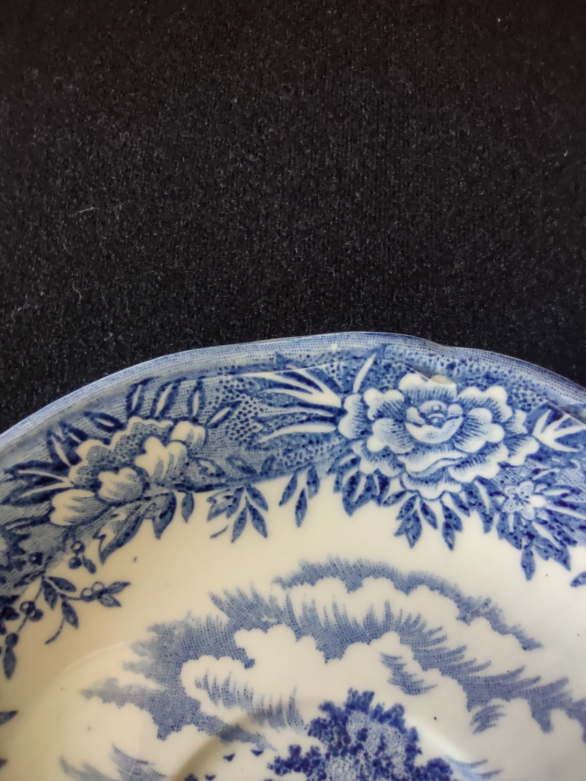 Vintage Salem China English Village Olde Staffordshire Ironstone Saucer [5934]