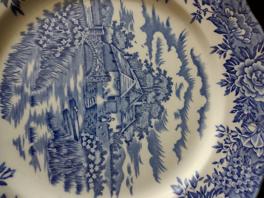 Vintage Salem China English Village Ironstone Dinner Plate Cottagecore [5935]