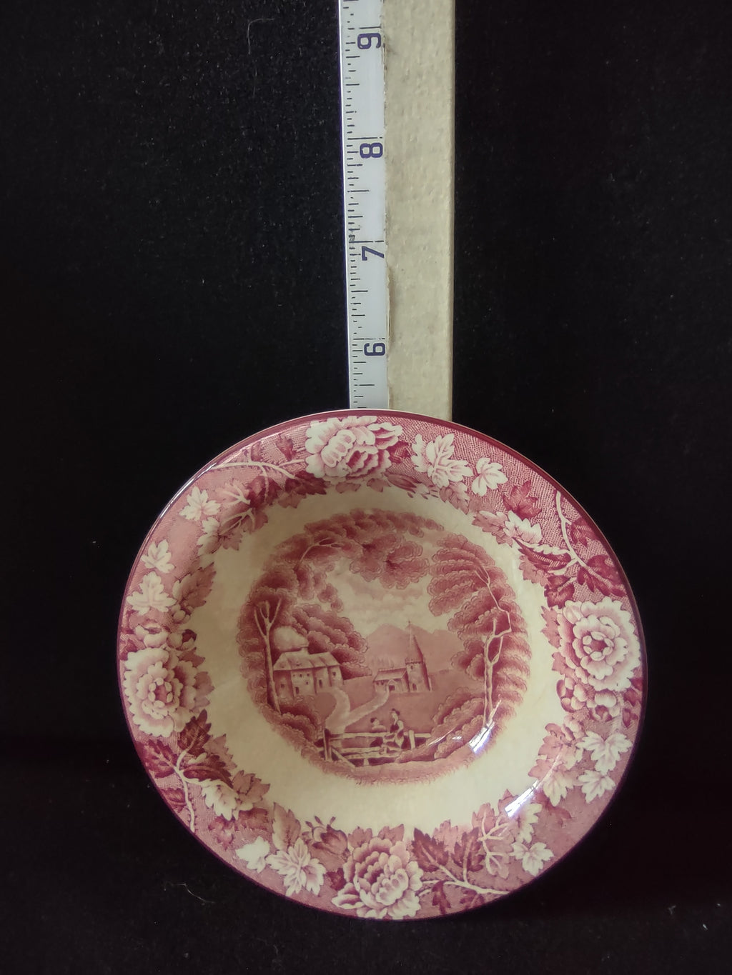 Vintage Enoch Woods English Scenery Berry Bowl Ironstone Wood & Sons [5937]