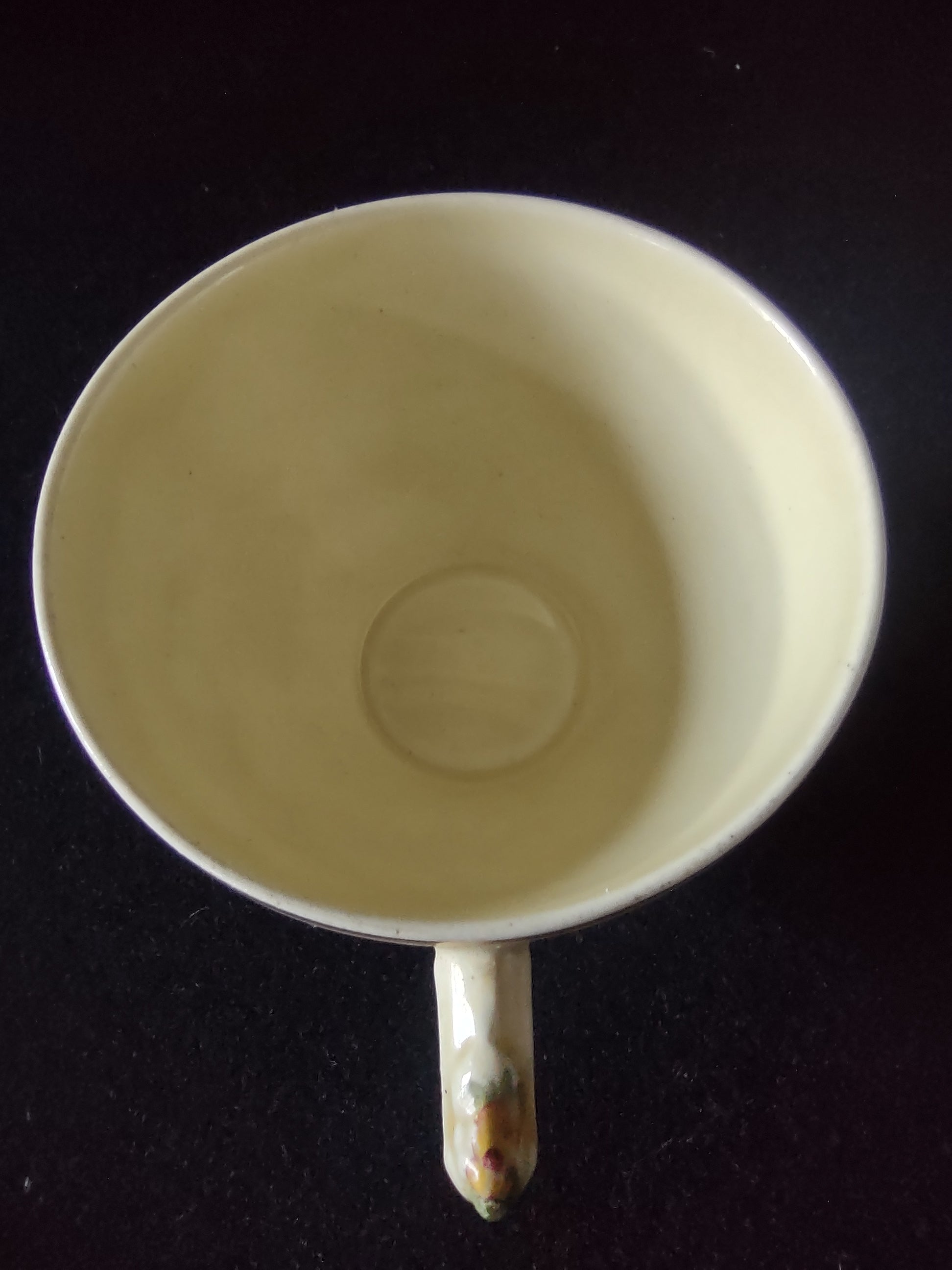 Vintage Crown Ducal Florentine Teacup Saucer Ironstone England [5939]