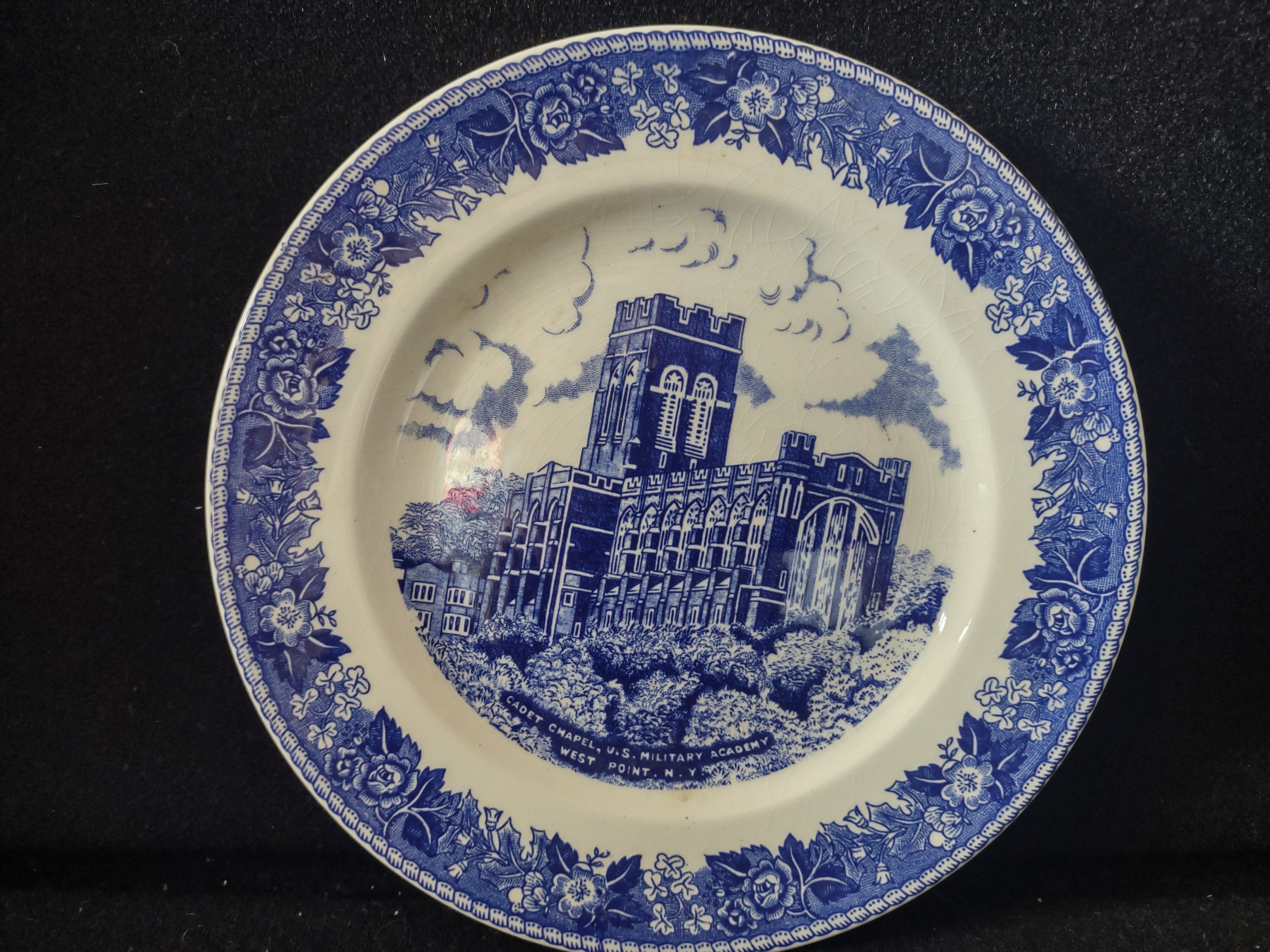 Vintage West Point Military Academy Cadet Chapel Plate Johnson Bros [5944]