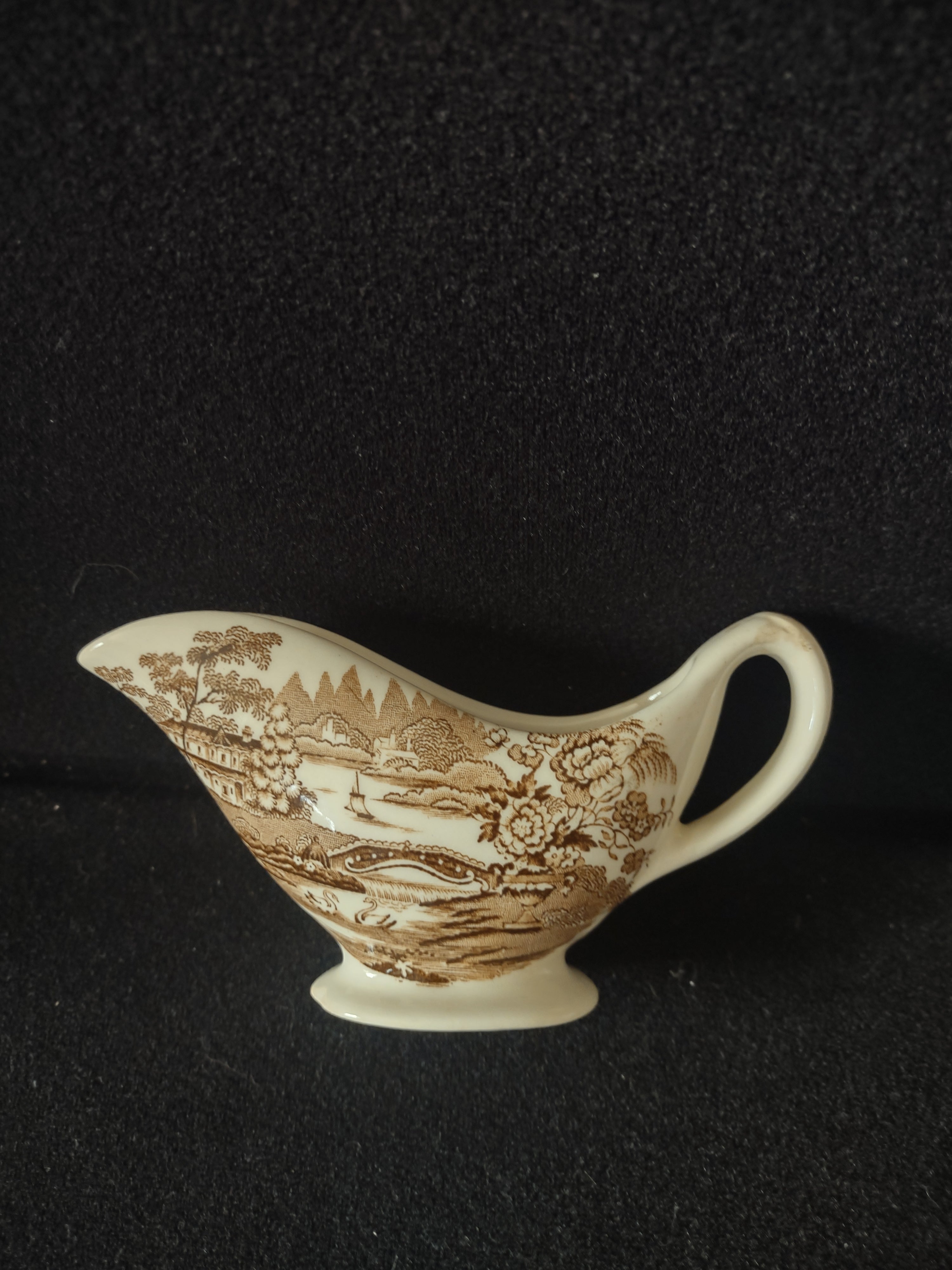 Vintage Tonquin Gravy Boat Underplate Staffordshire England Ironstone [5949]